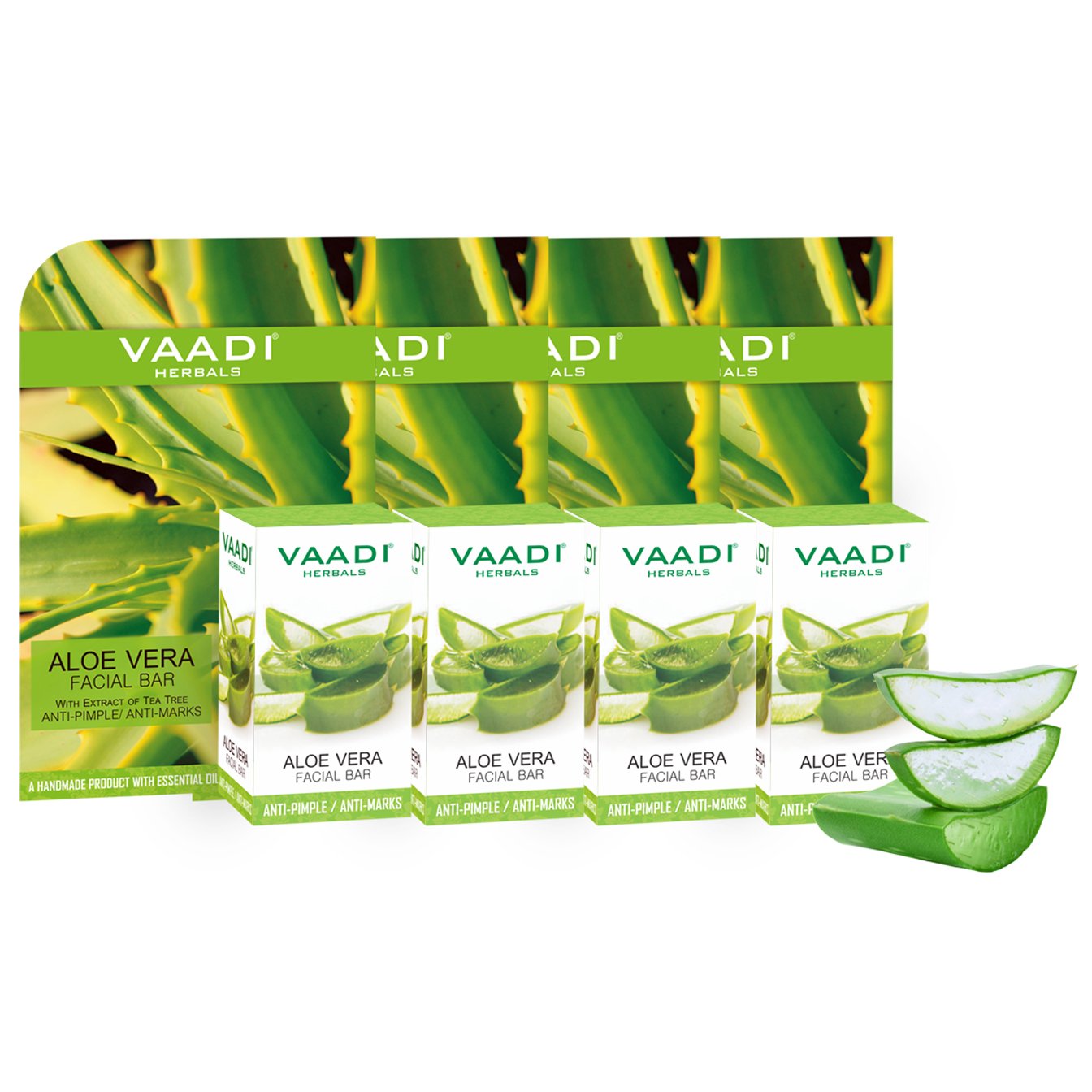Vaadi Herbals facial bar pack with aloe vera and tea tree