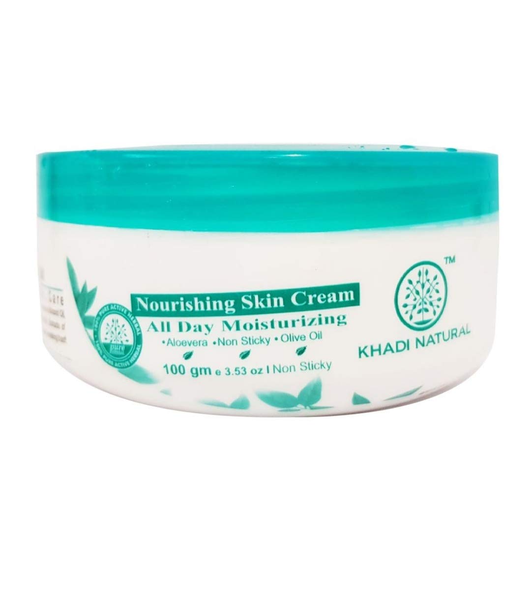 Khadi Natural nourishing skin cream jar for face care