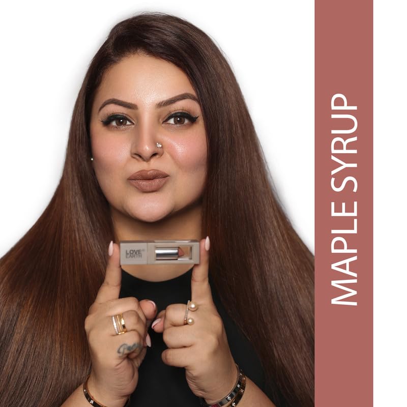 Love Earth Satin Matte Lipstick - Maple Syrup – view 3