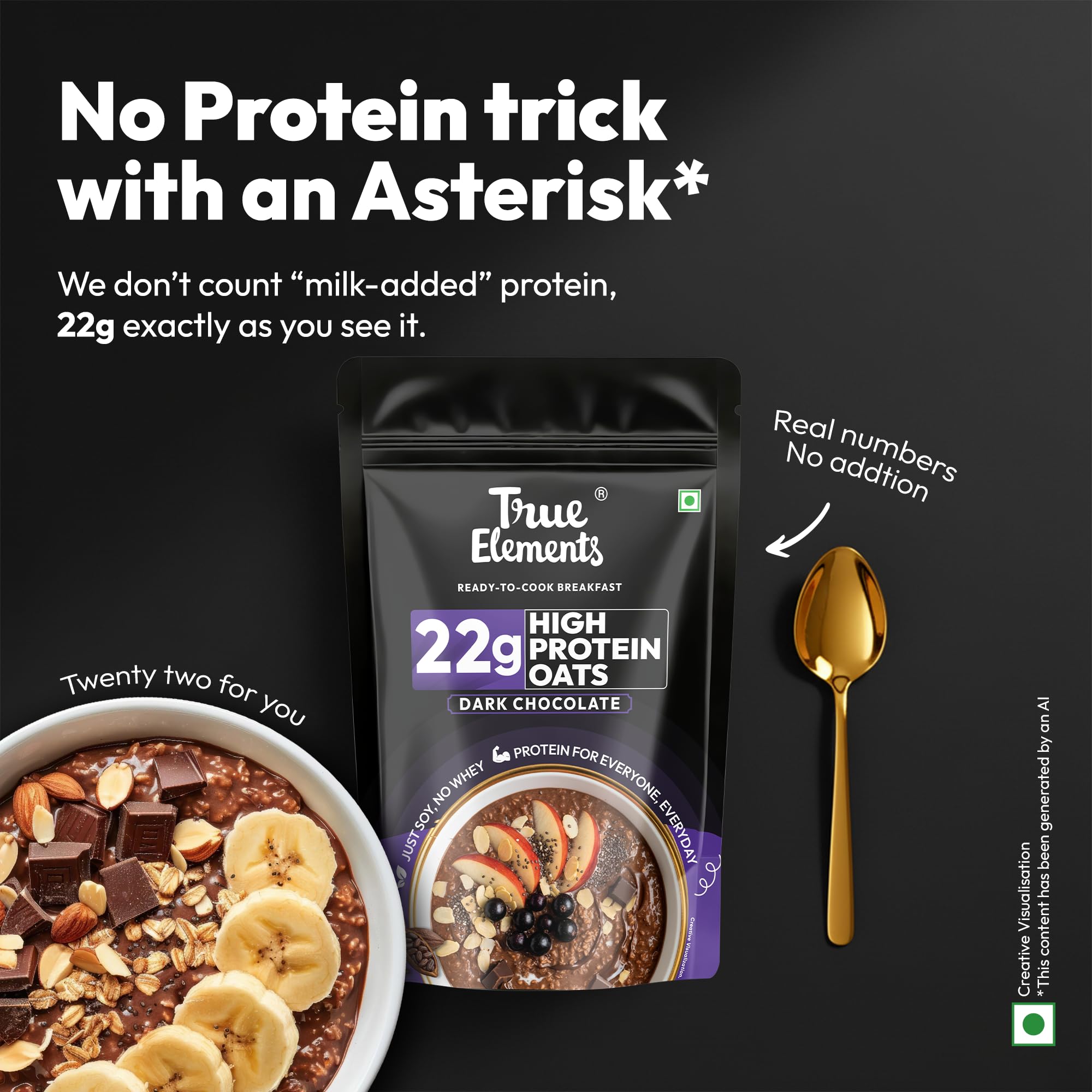 True Elements High Protein Oats 400g – view 3