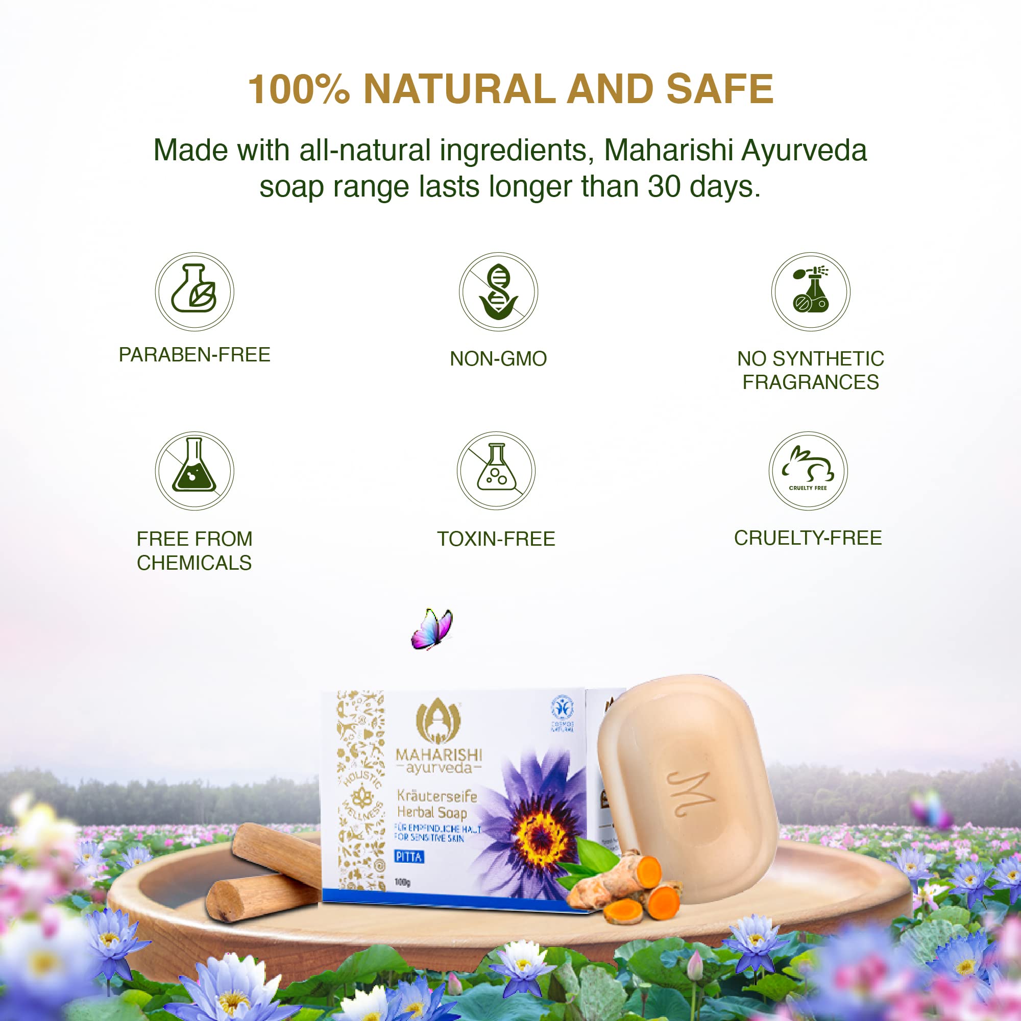 Maharishi Ayurveda Sandalwood Soap 100 gm (Pack of 1) – view 5