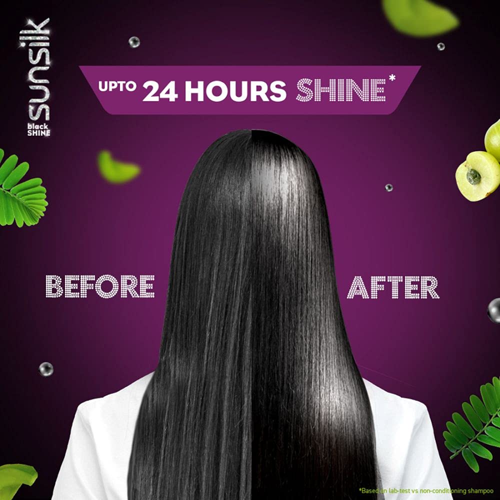 Sunsilk Stunning Black Shine Shampoo, 650 ml – view 4