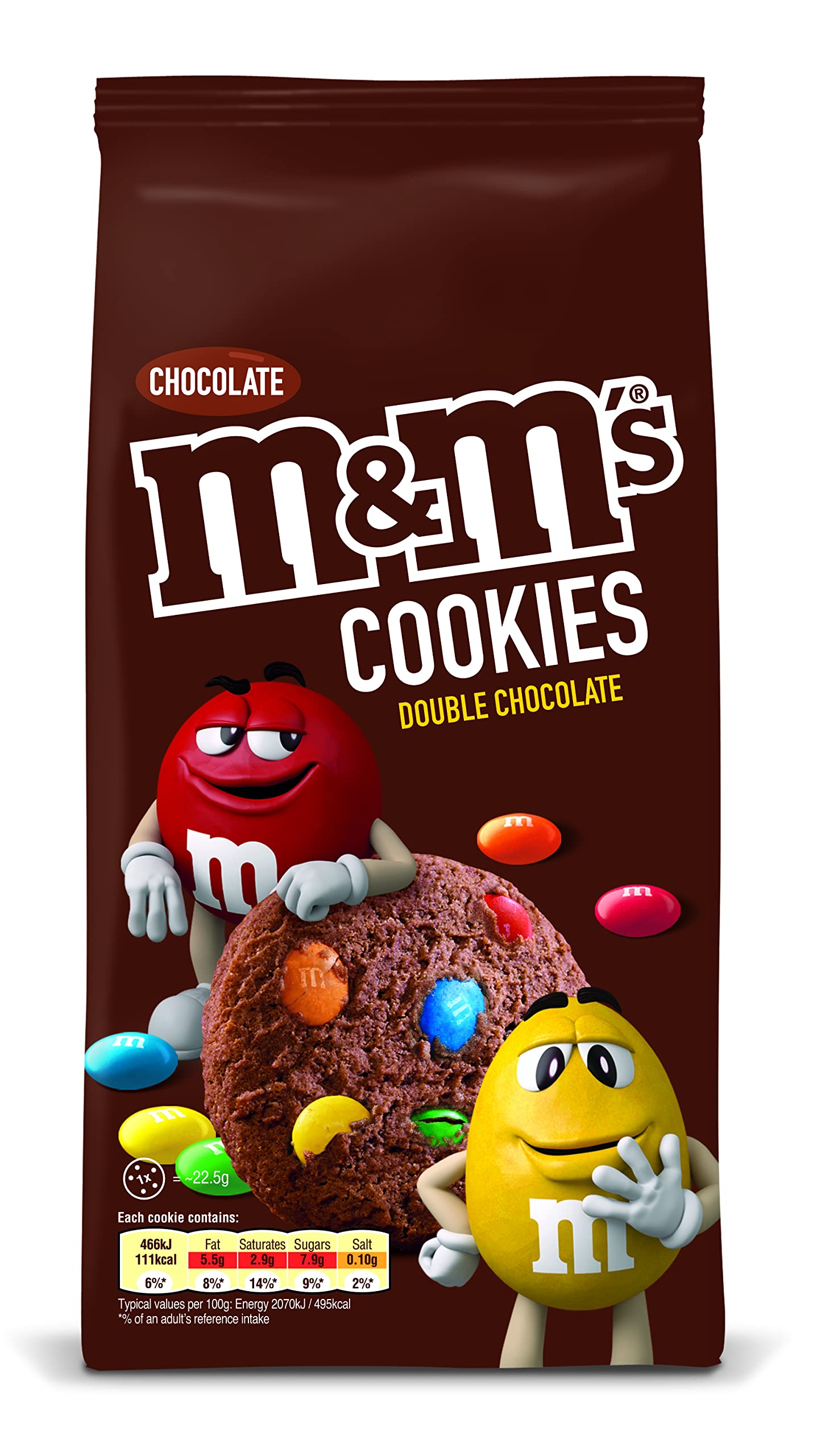 M and M MARS Double Chocolate Cookies, 180 g