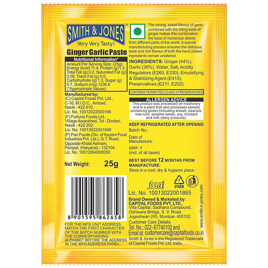 Smith & Jones Ginger Garlic Paste 25 g – view 3