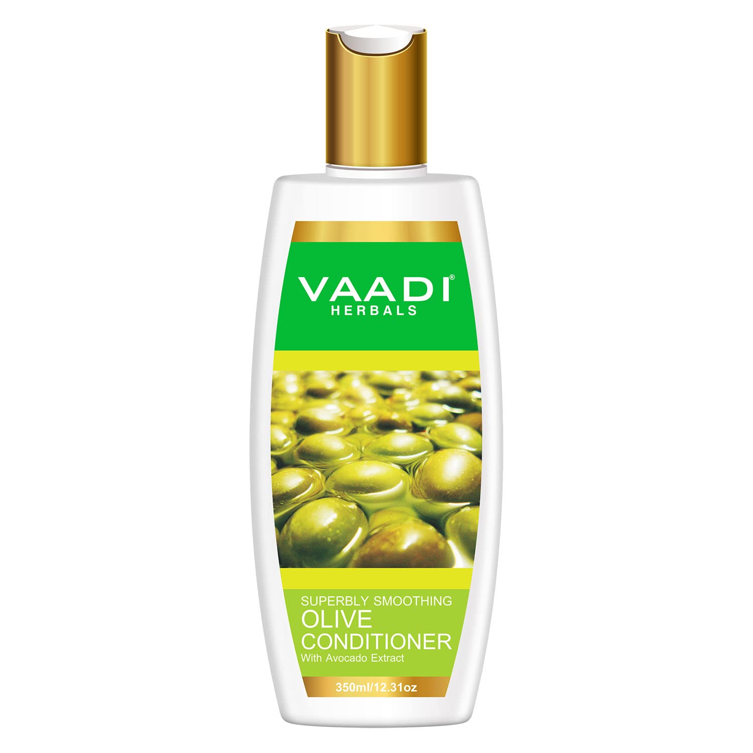 Front view of Vaadi Herbals olive conditioner bottle 350 ml