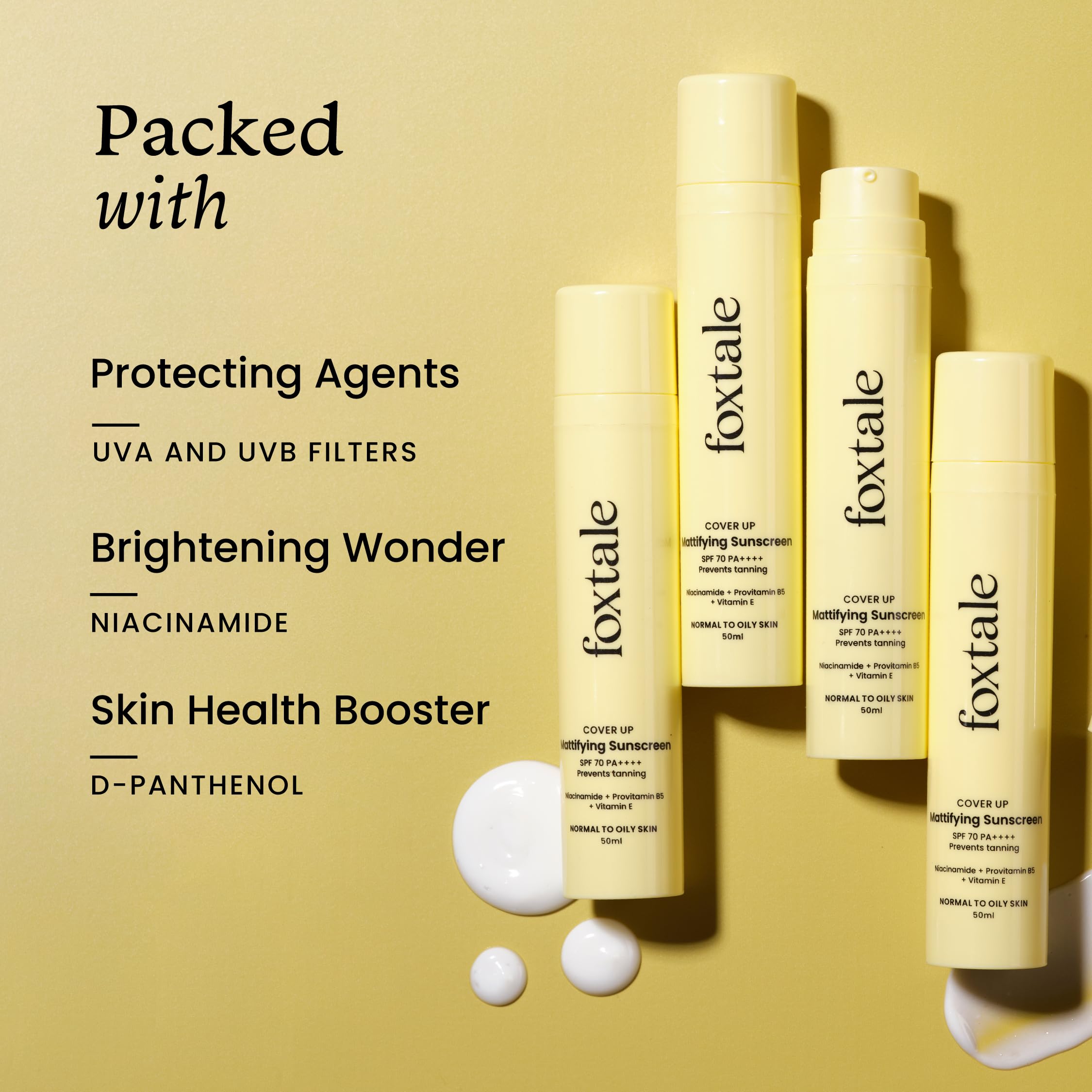 Foxtale Niacinamide Matte Sunscreen SPF 70+ PA++++ – view 4