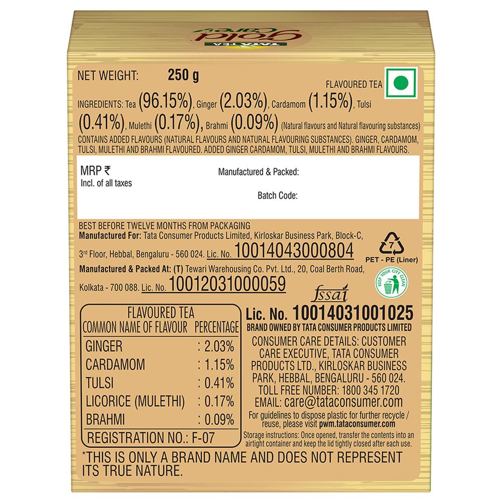 Tata Gold Care Flavoured Leaf Tea 250 G – view 3