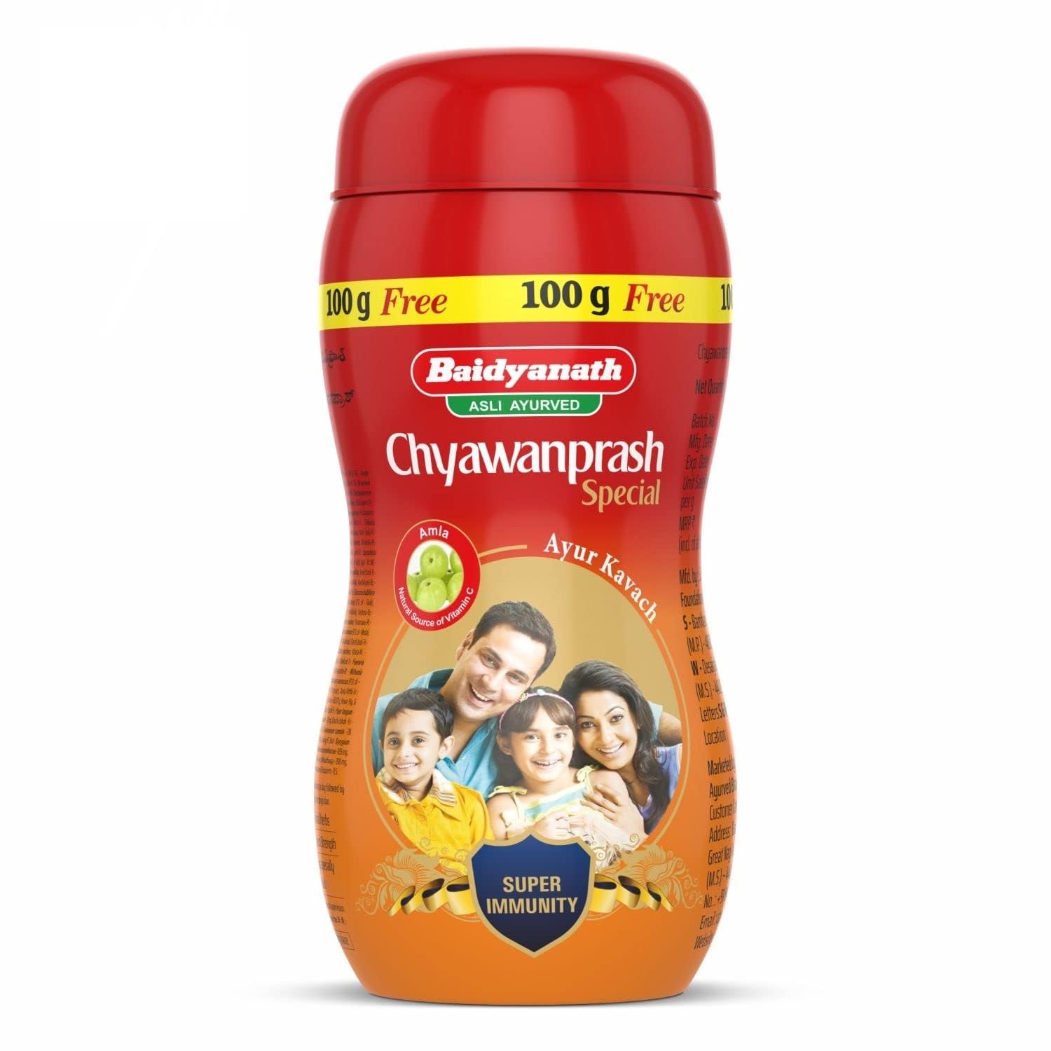 Baidyanath Ayurvedic chyawanprash jar for adults and kids