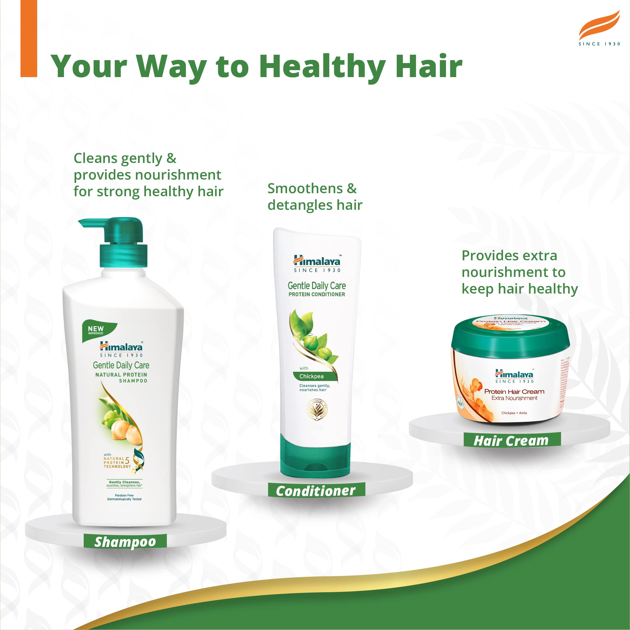 Himalaya Gentle Natural Protein Shampoo, protects from tear , Gently cleanses & strengthens, With Chickpea, Licorice & Amla, For Women & Men , 650ml – view 6