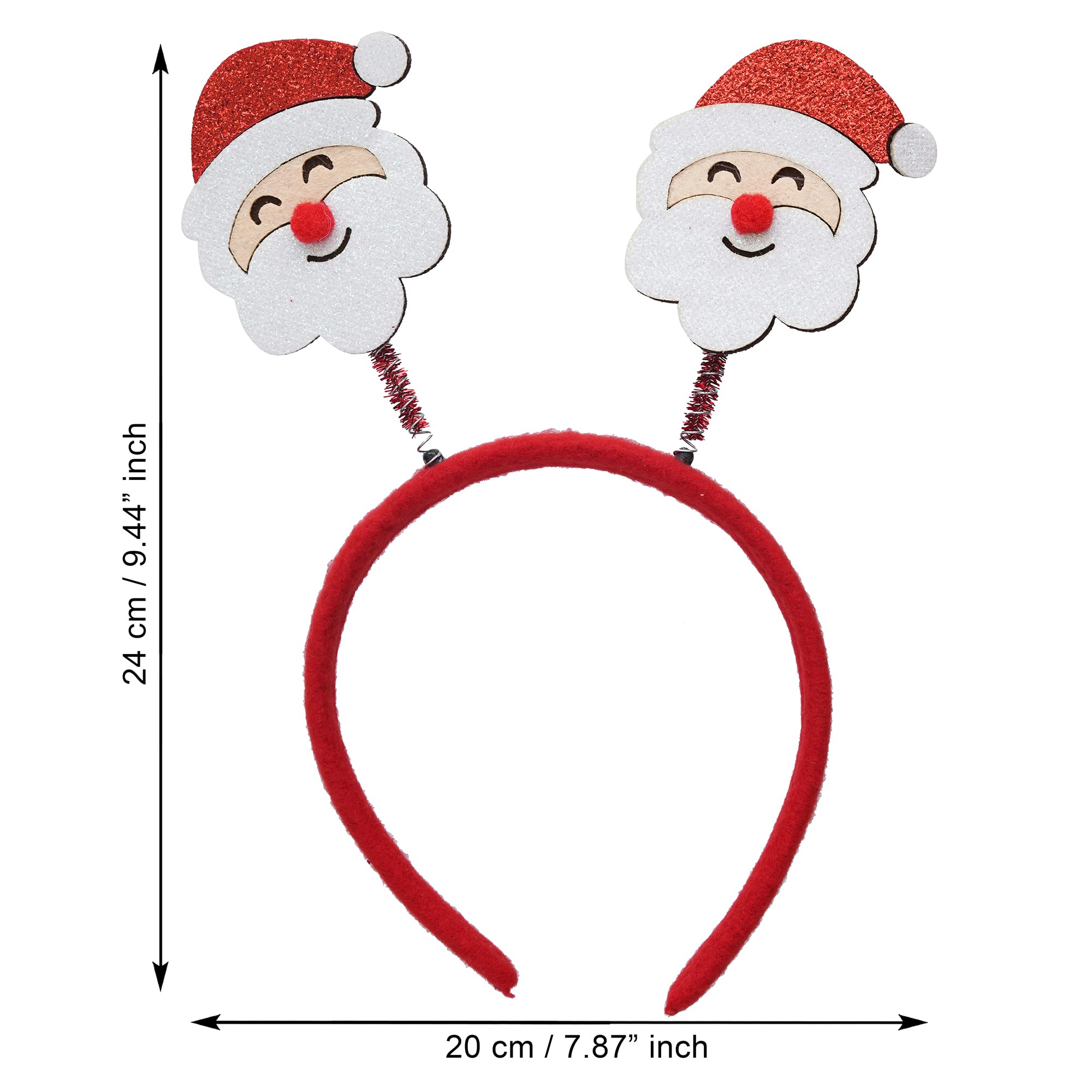 eCraftIndia Christmas Headband Santa Claus Design Hair Band – view 4