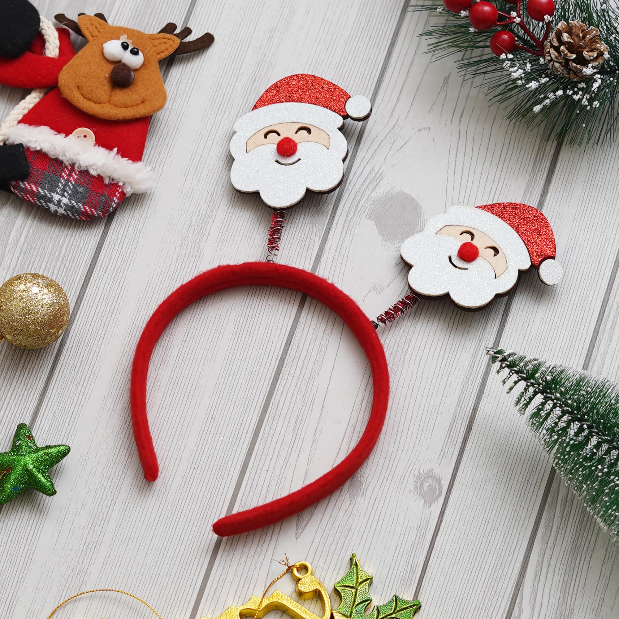 eCraftIndia Christmas Headband Santa Claus Design Hair Band – view 9