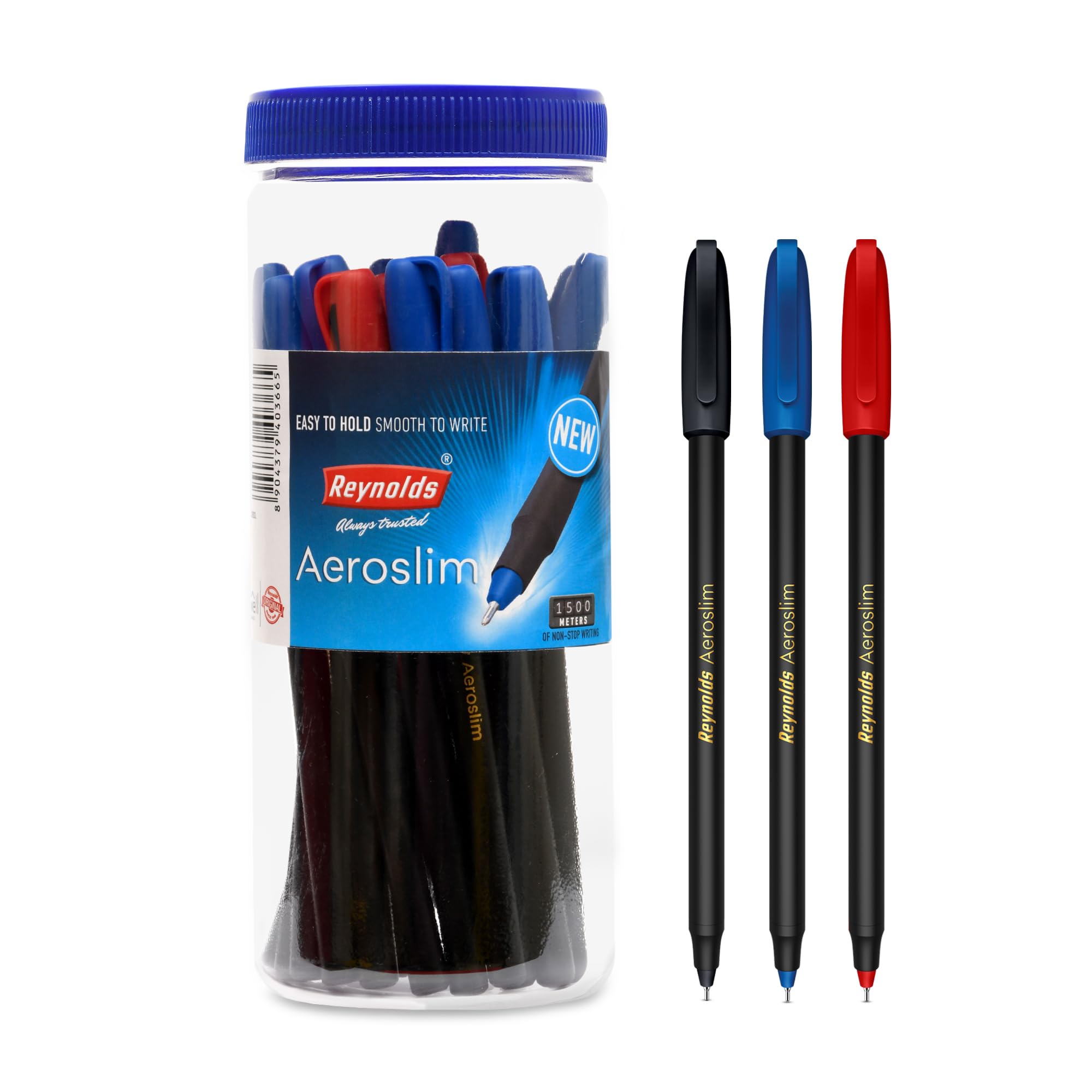 Reynolds ball pen set with 25 multicolor retractable pens