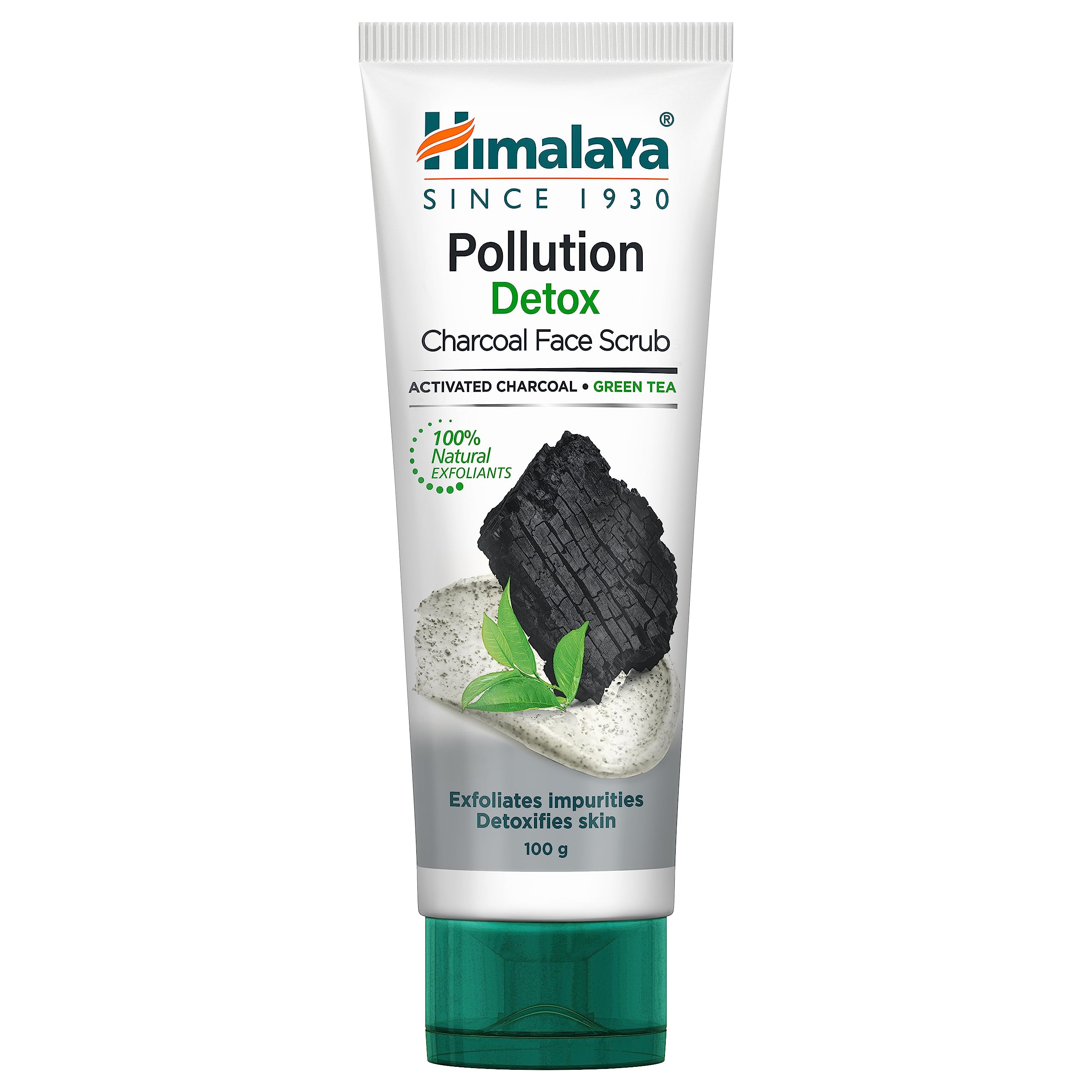 Tube of Himalaya charcoal face scrub with green tea