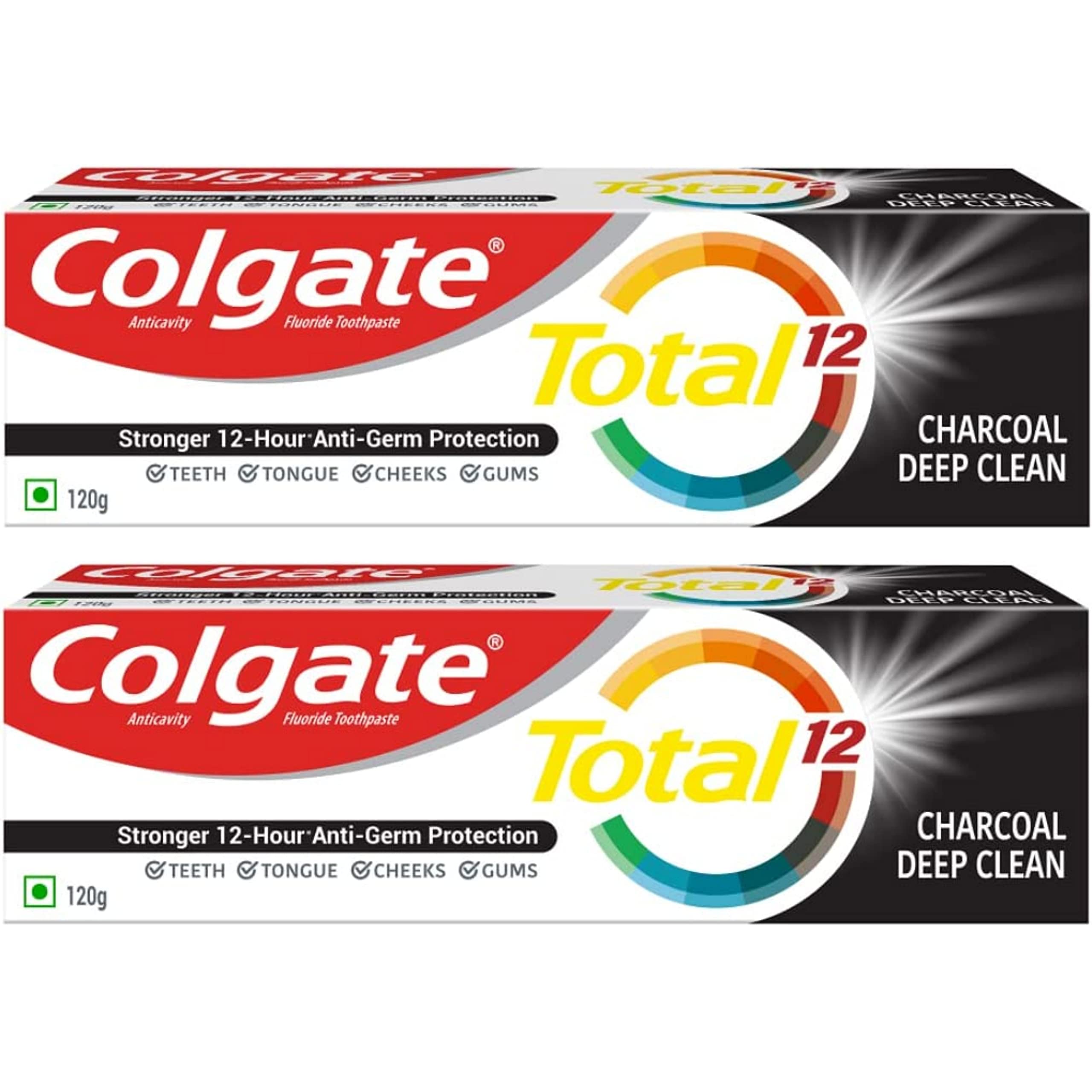 Colgate charcoal deep clean toothpaste two 120g tubes