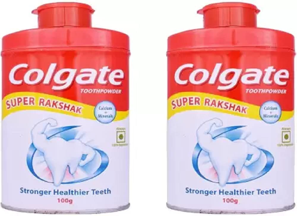 Colgate anti-cavity toothpowder twin pack with mint flavor