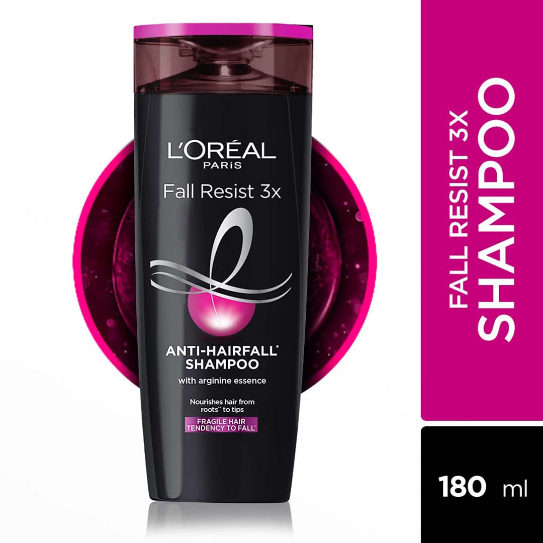 L'Oreal Paris Anti-Hair Fall Shampoo, Reinforcing & Nourishing for Hair Growth, For Thinning & Hair Loss, With Arginine Essence and Salicylic Acid, Fall Resist 3X, 180 ml – view 6