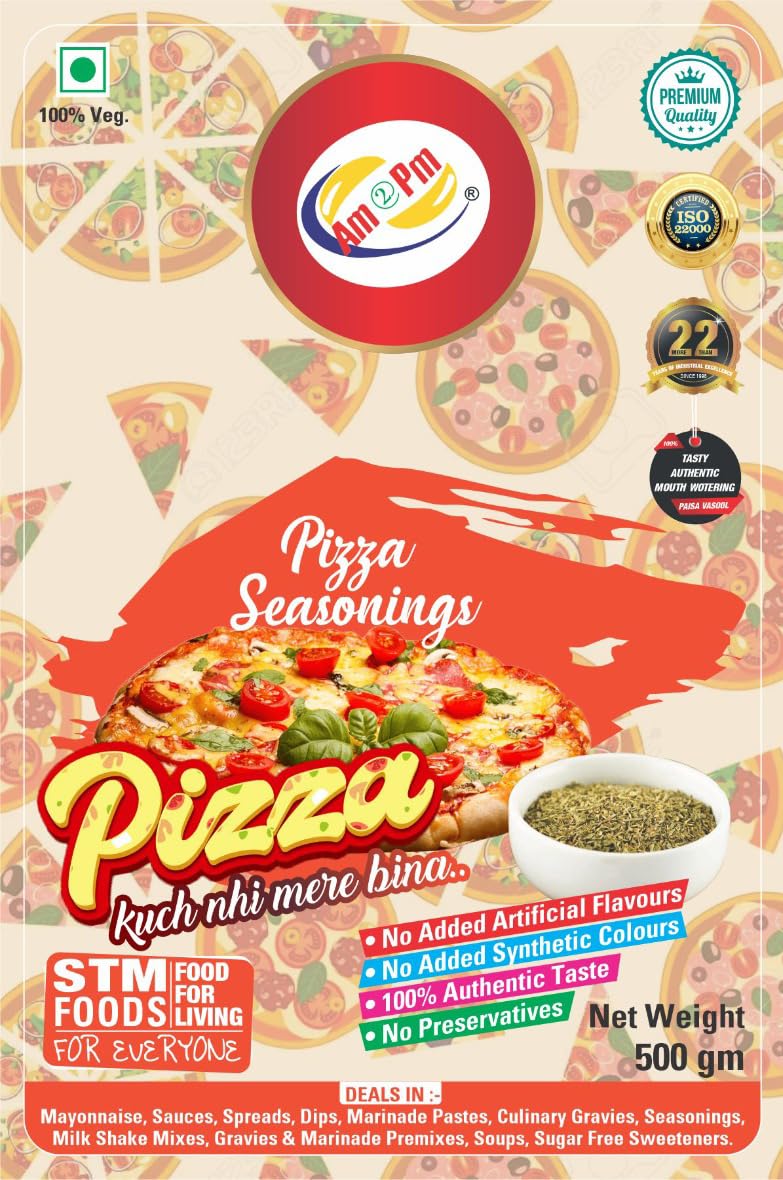 Am 2 Pm - Pizza Seasoning 500gm, Italian Spice Blend for Pizza, Pasta Premium Herbs and Spices Pizza and Pasta – view 5