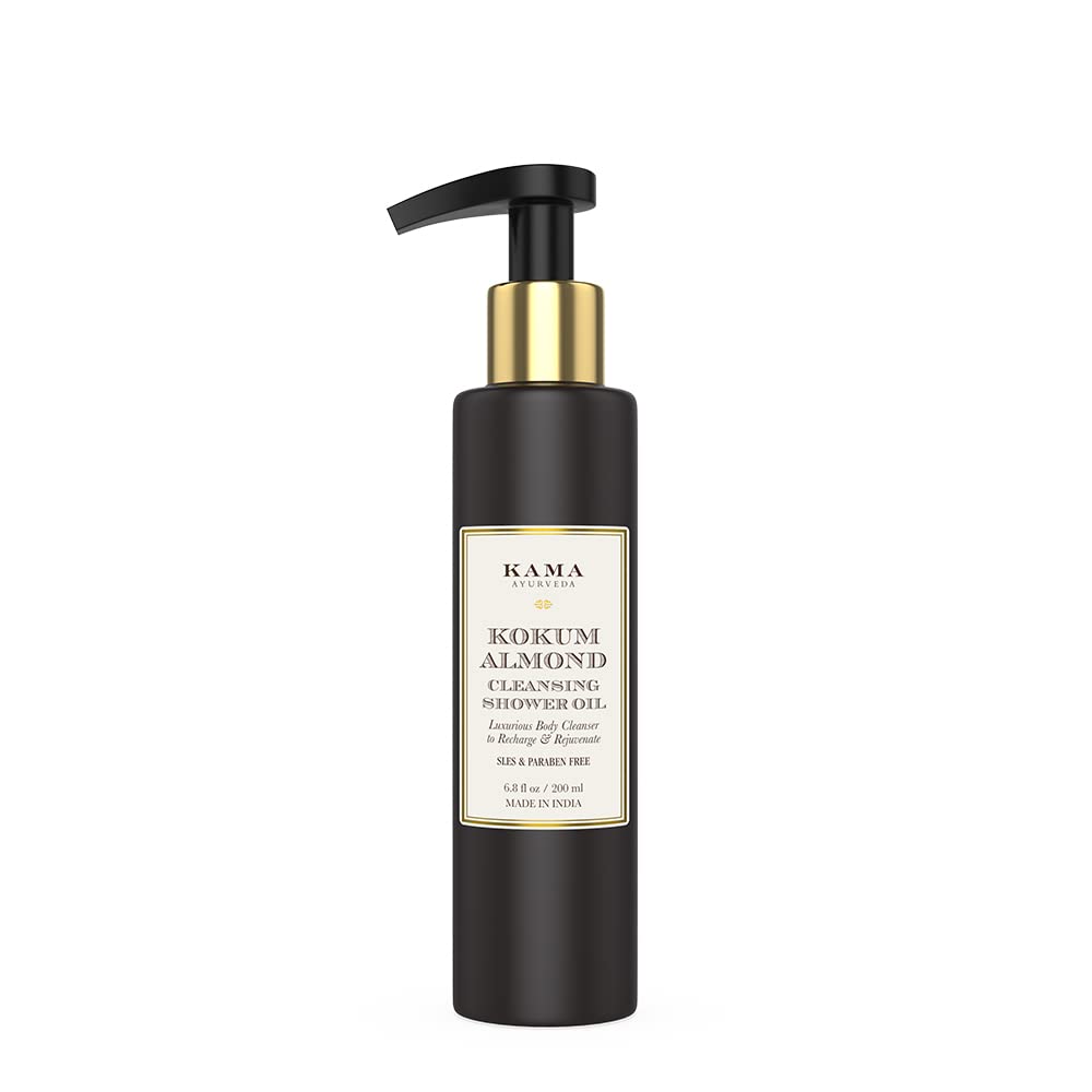 Kama Ayurveda Kokum Almond Cleansing Shower Oil - 200 ml – view 2