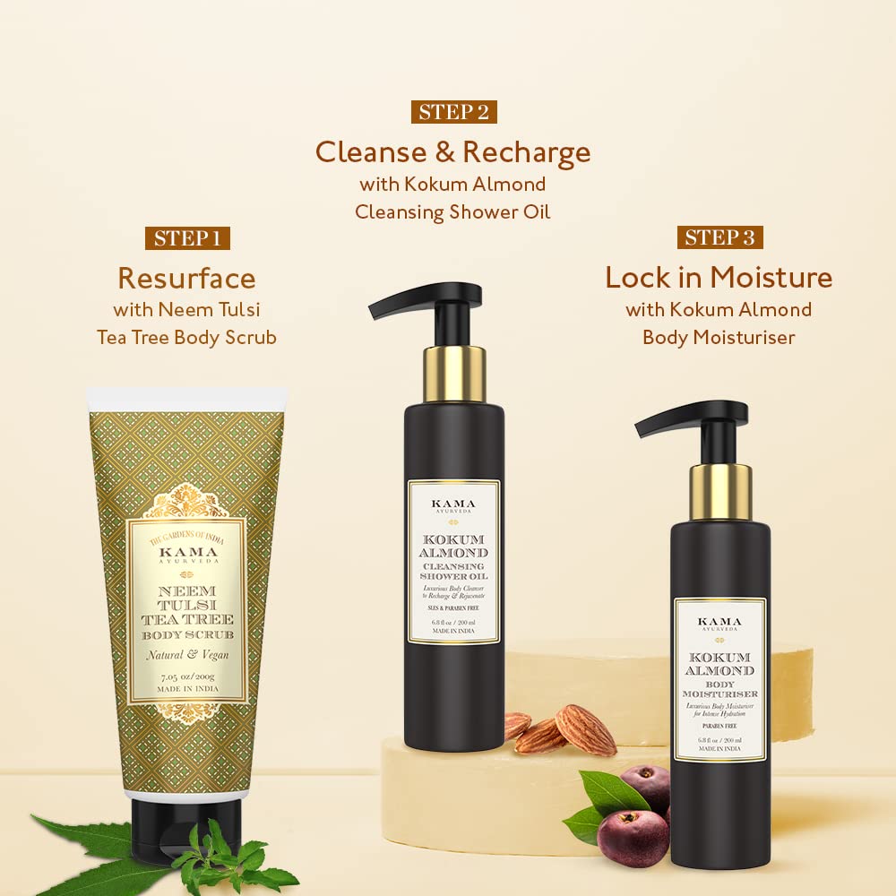 Kama Ayurveda Kokum Almond Cleansing Shower Oil - 200 ml – view 7