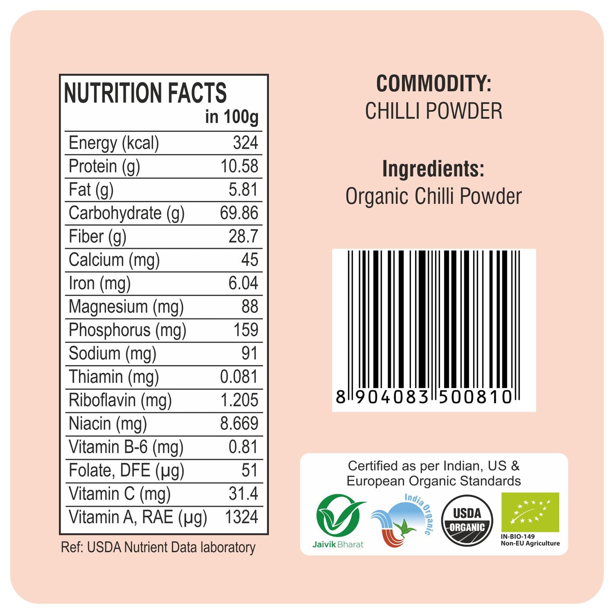24 Mantra Organic Chilli Powder/Laal Mirch/Karam Podi - 100gms – view 4