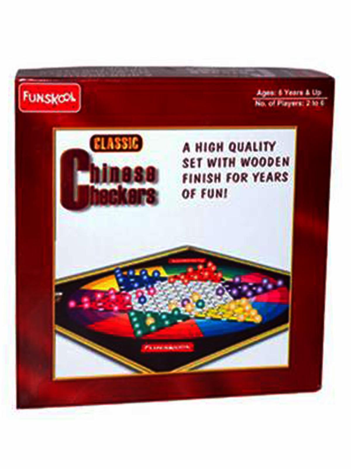 Wooden Chinese Checkers board game for kids and family play