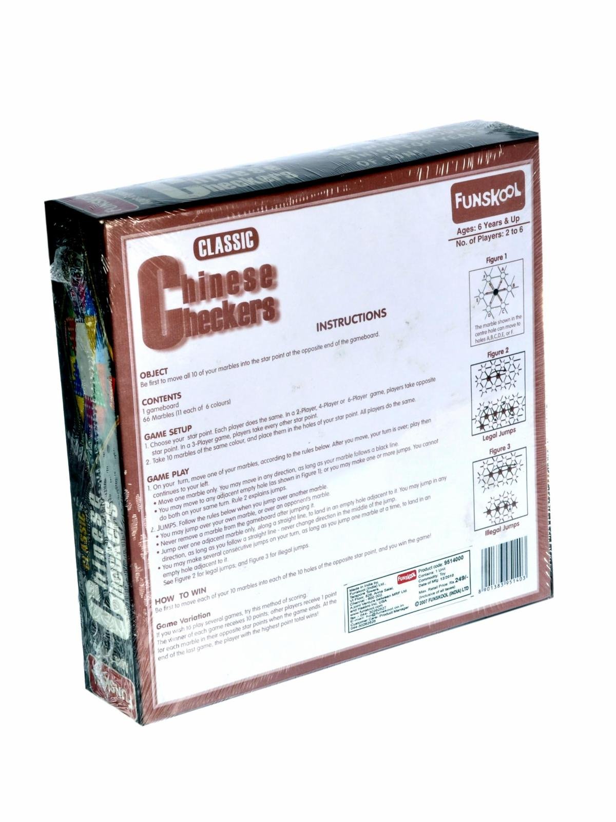 Funskool Games - Classic Chinese Checkers, The classic strategy board game, Kids & family, 2 - 6 players, 6 & above – view 3