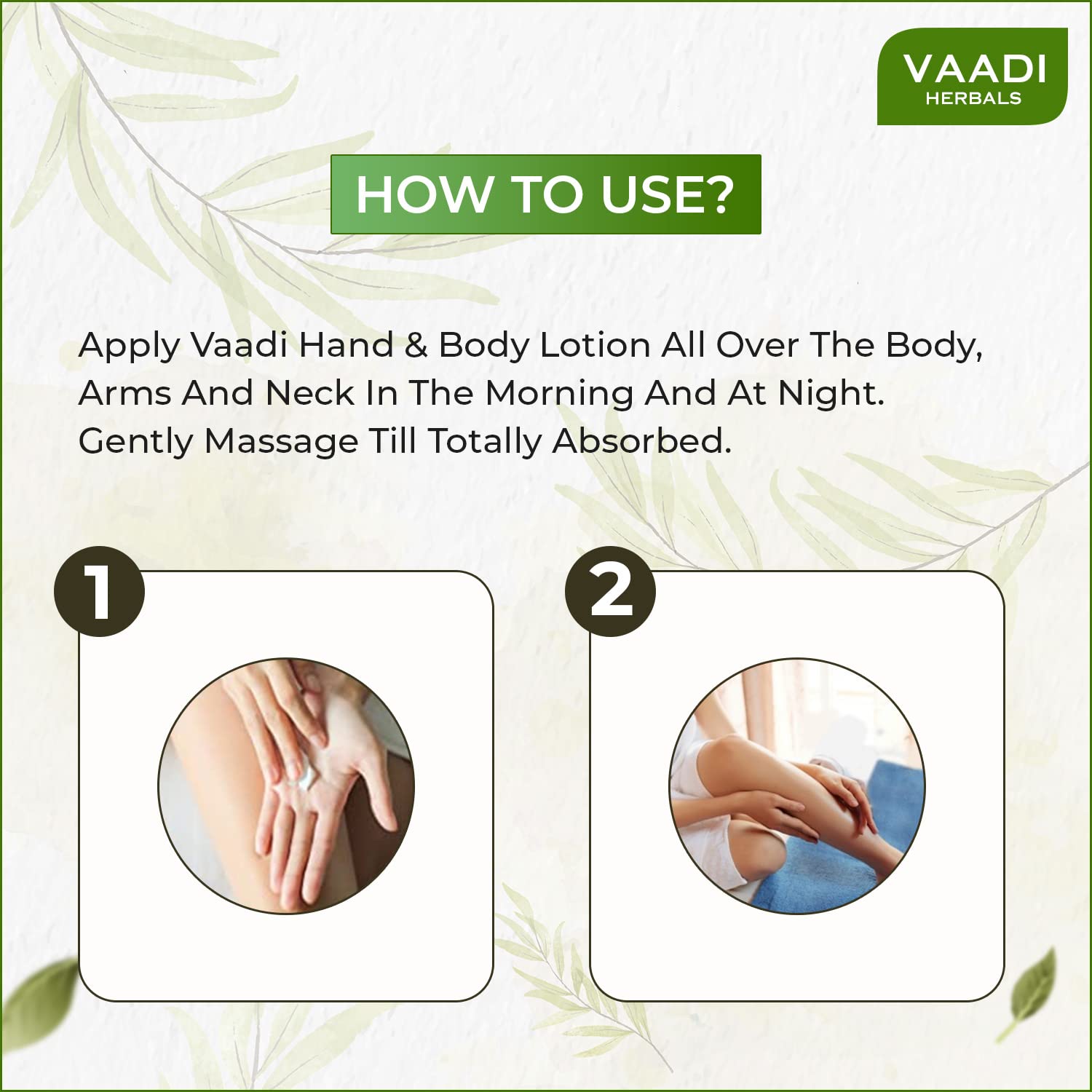 Vaadi Herbals Hand and Body Lotion with Sunflower Extract, 110ml x 3 – view 3