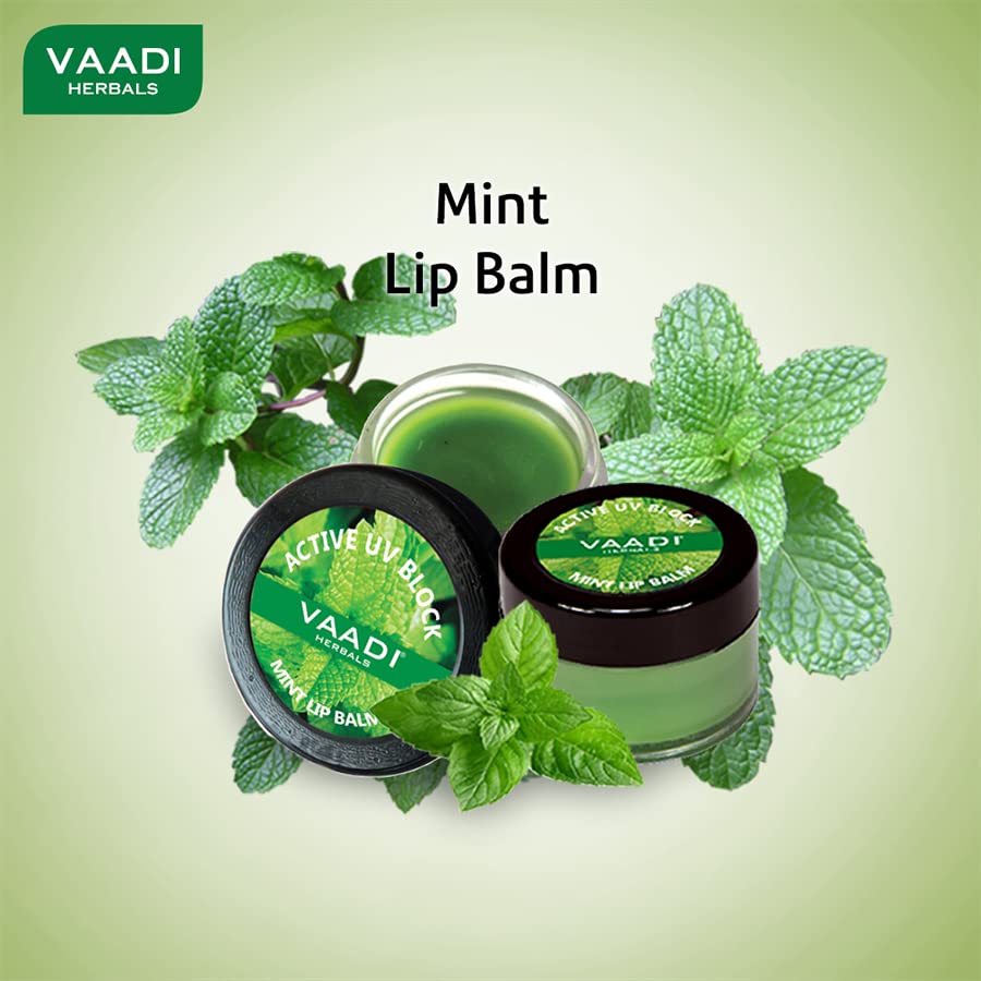 Vaadi Herbals Lip Balm, Mint, 10g – view 2