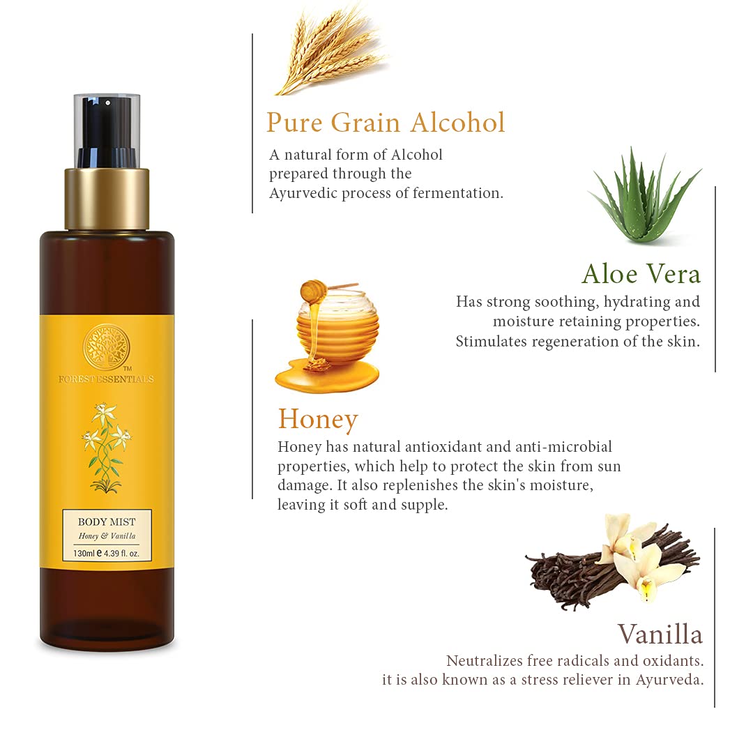 Forest Essentials Body Mist Honey & Vanilla – view 3