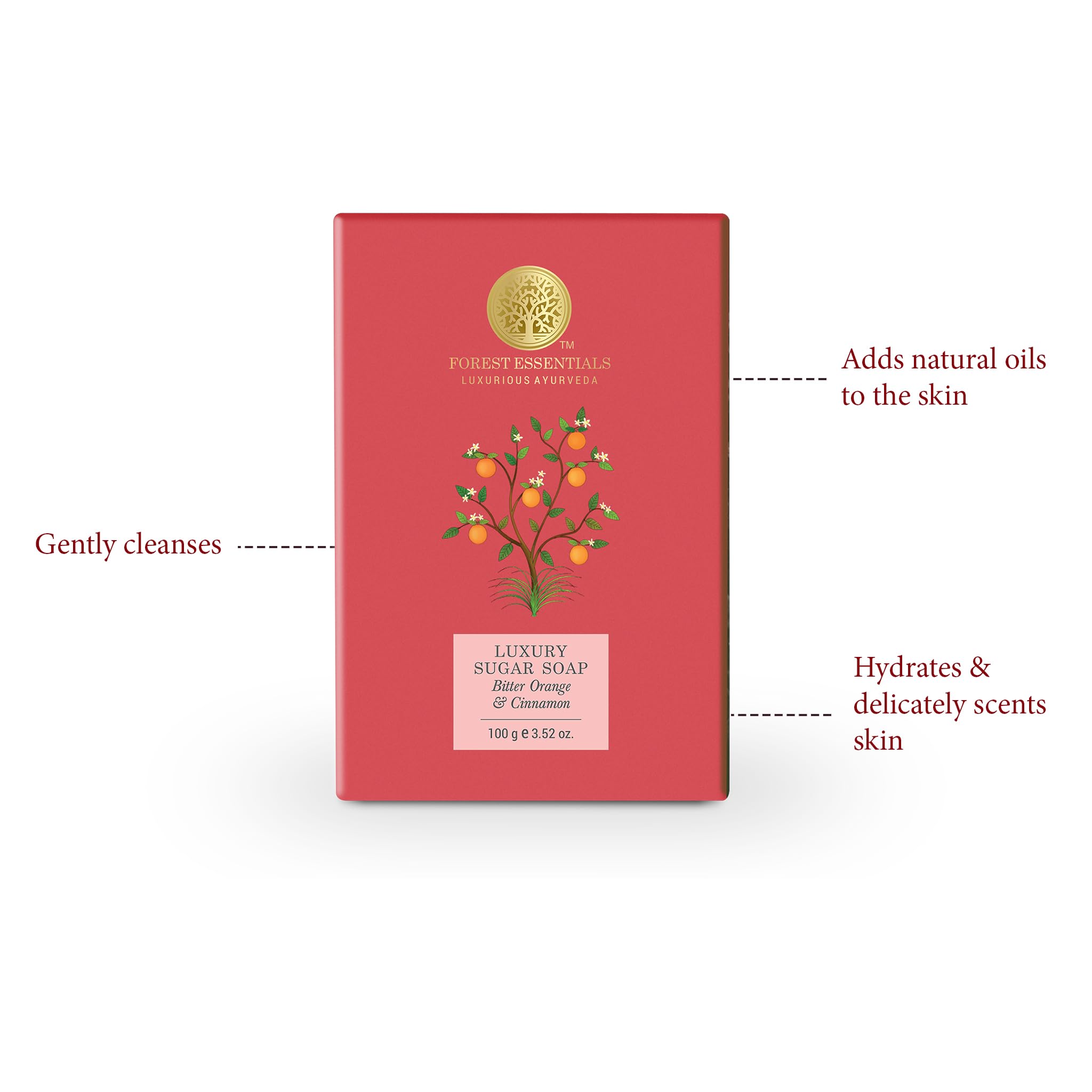Forest Essentials Luxury Sugar Soap Vetiver & Forest Essentials Luxury Sugar Soap Bitter Orange & Cinnamon Ayurvedic Combo – view 7