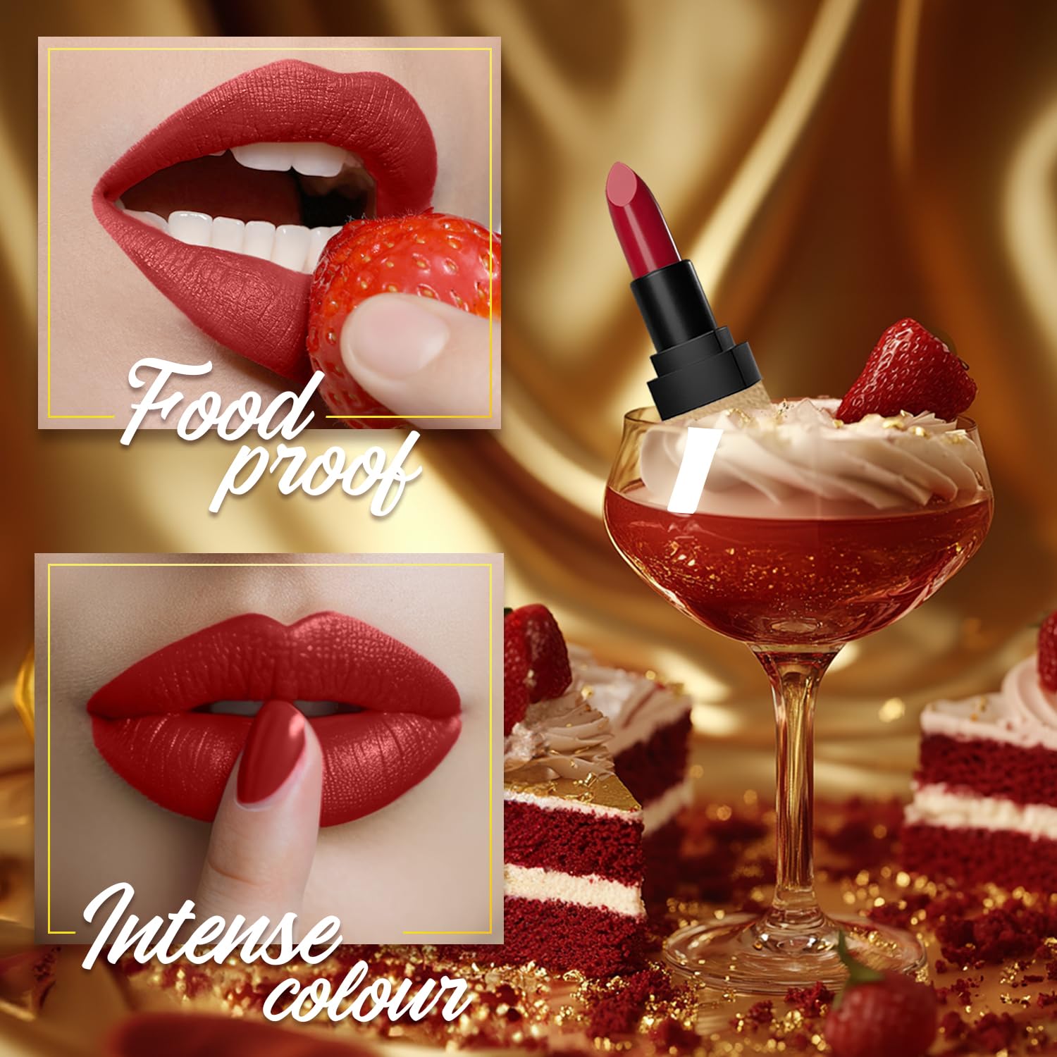 FACES CANADA Comfy Matte Velvet Touch Lipstick - Red Velvet Cake 01, 4.2g – view 5