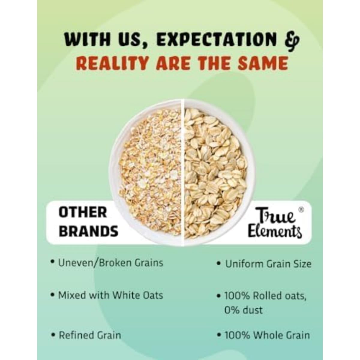 True Elements Rolled Oats 1.2kg (Pack of 2) – view 9