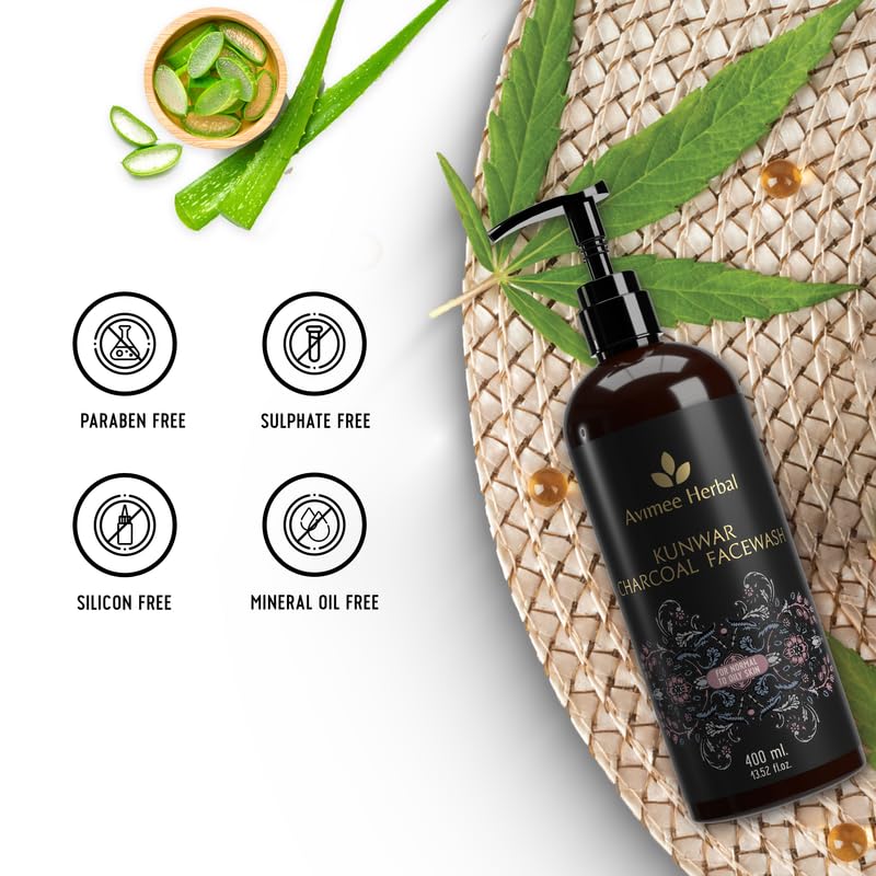 Avimee Herbal Kunwar Charcoal Face Wash I For Oil & Dust Free Skin That Glows From Within – view 5