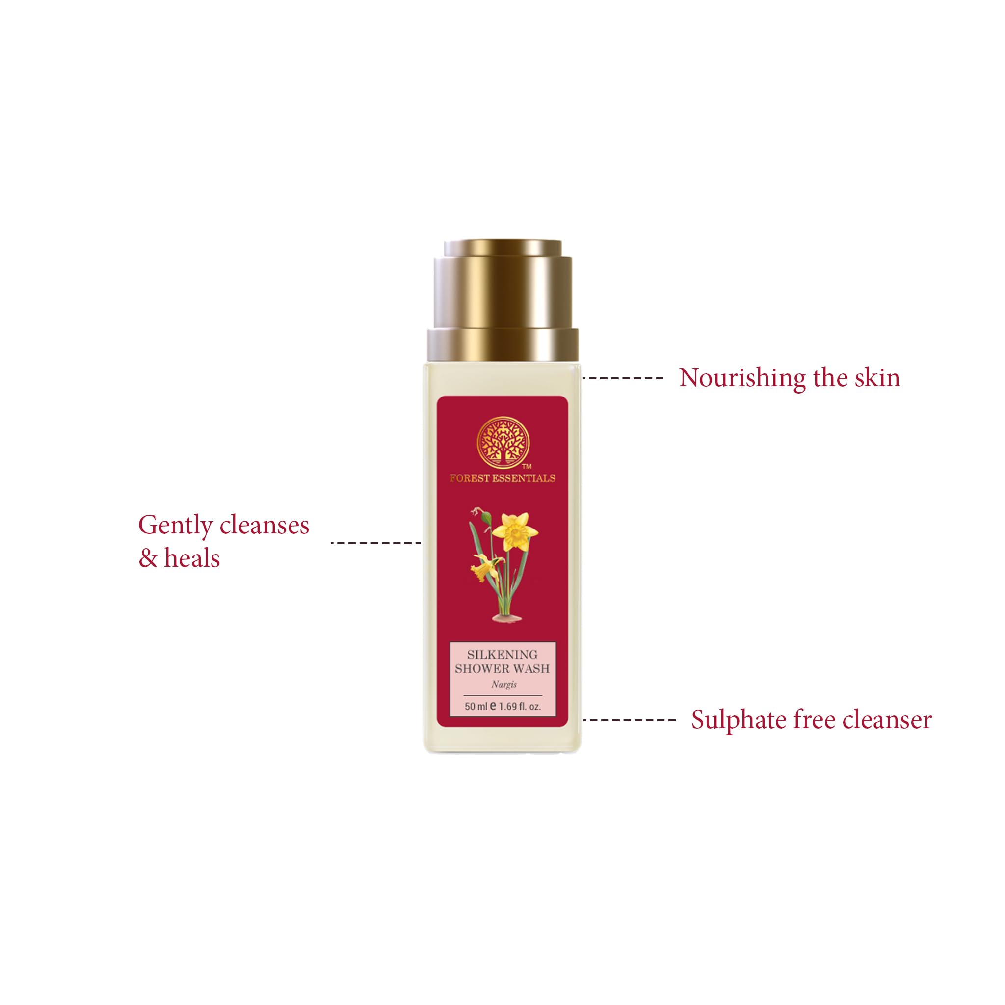 Forest Essentials Silkening Shower Wash Nargis – view 2