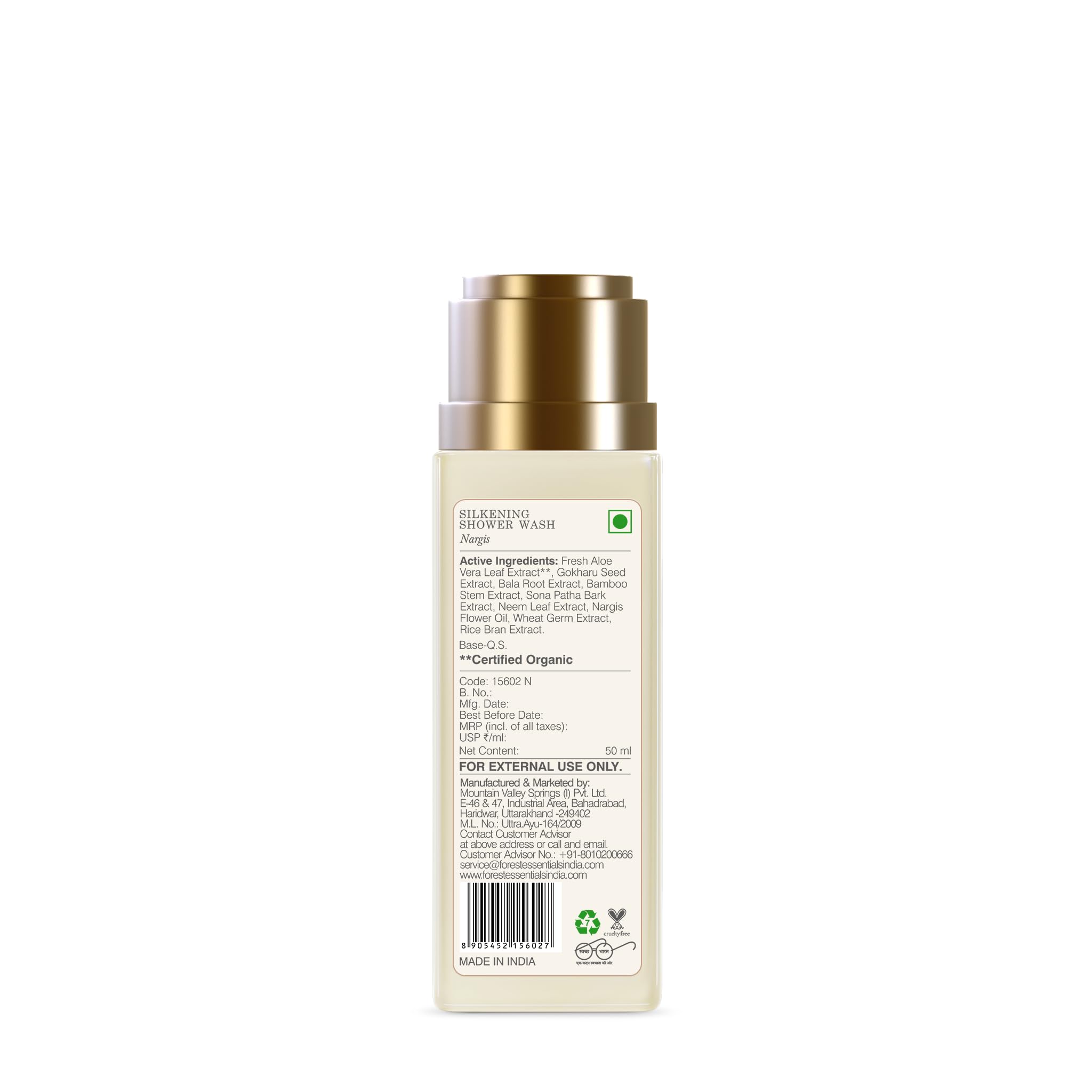 Forest Essentials Silkening Shower Wash Nargis – view 4