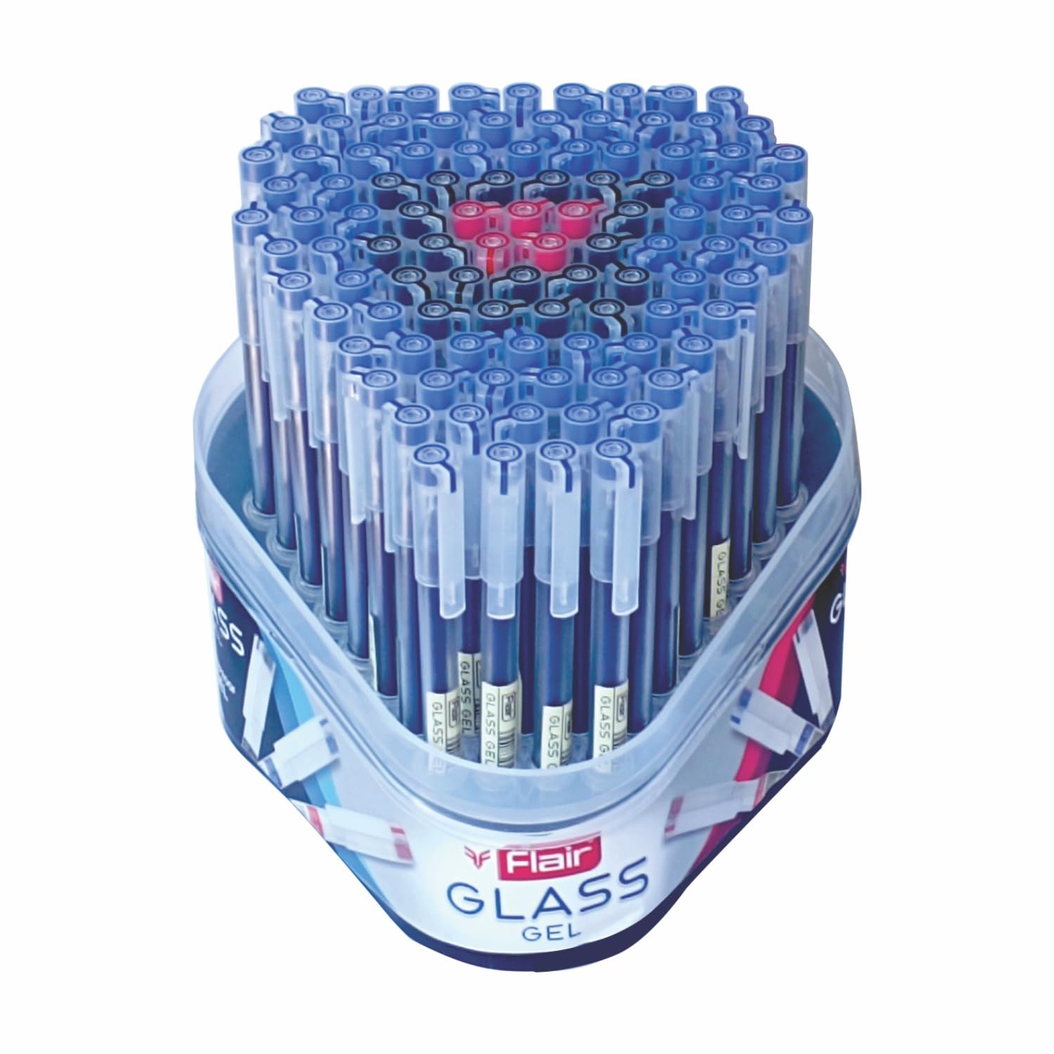 FLAIR 0.6 mm Glass Gel Pen set in tumbler pack
