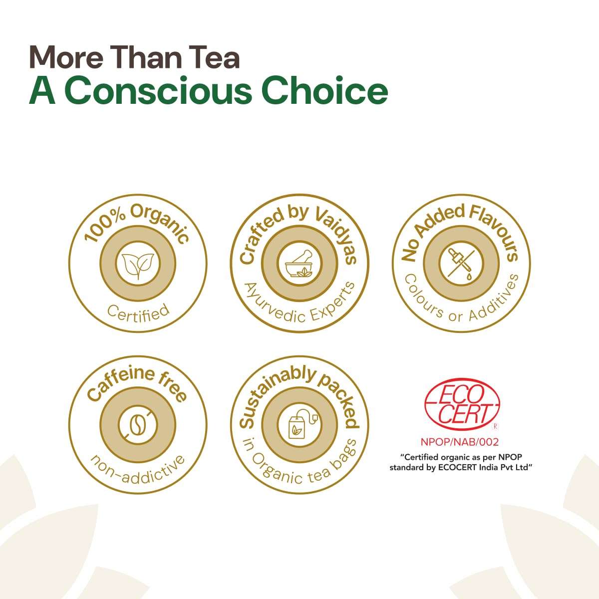 Maharishi Ayurveda Organic Certified Tulsi Green Tea Premium - 100g – view 6