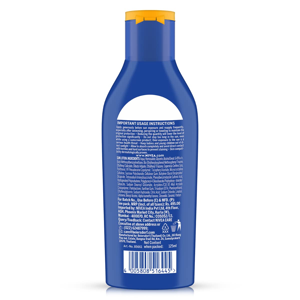 NIVEA SUN Protect and Moisture 125ml SPF 50 Sunscreen – view 2