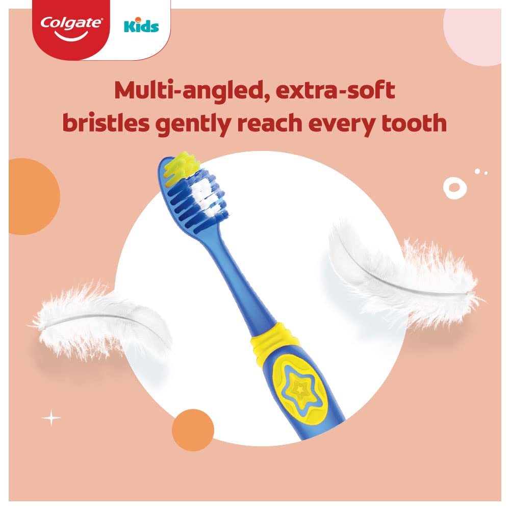 Colgate Toothpaste for Kids (6-9 years), Natural Strawberry Mint Flavour, 0% Artificial- 80g with Kid's Wonder Woman Extra Soft Toothbrush (5+ yrs) - 1 Pc – view 7