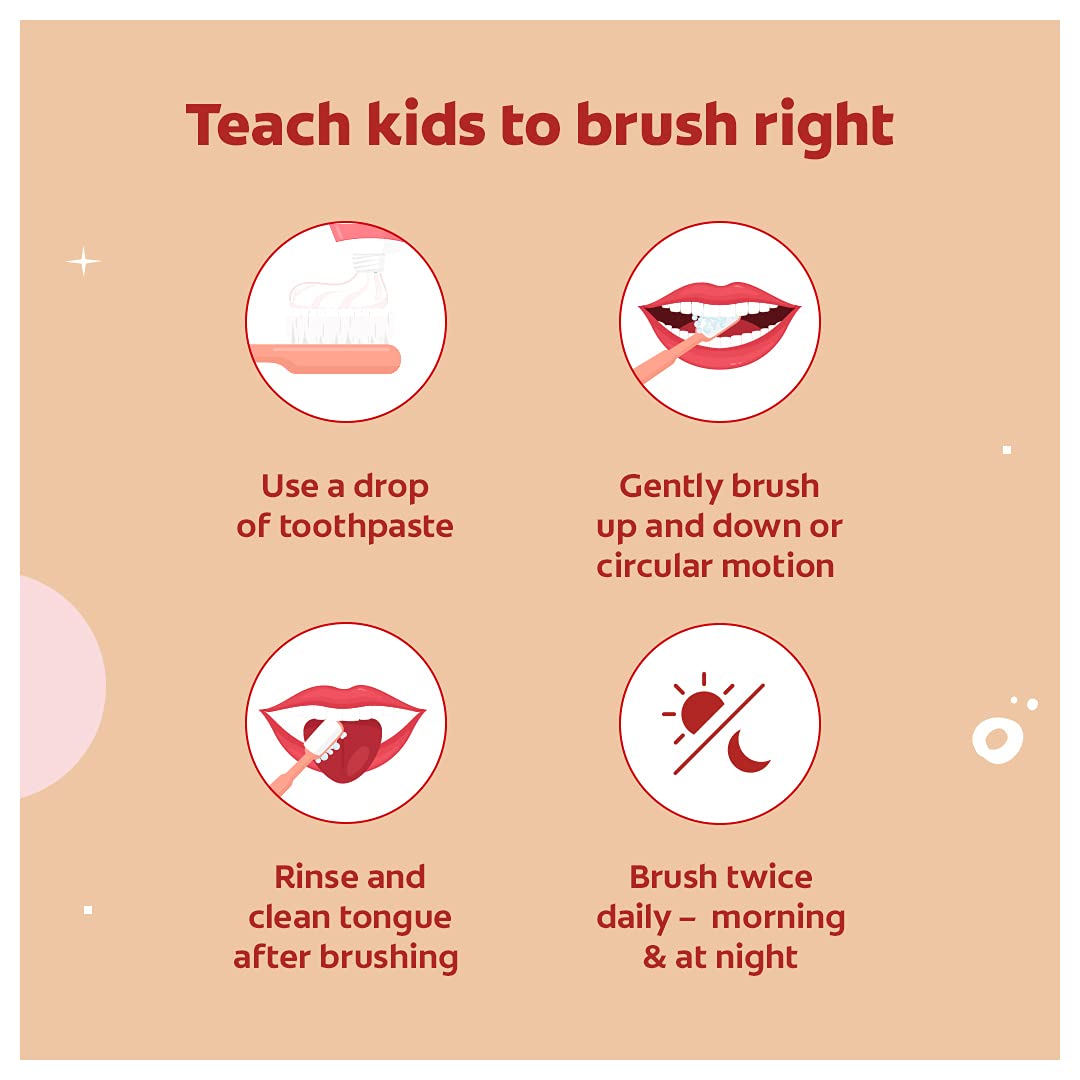 Colgate Toothpaste for Kids (6-9 years), Natural Strawberry Mint Flavour, 0% Artificial- 80g with Kid's Wonder Woman Extra Soft Toothbrush (5+ yrs) - 1 Pc – view 8