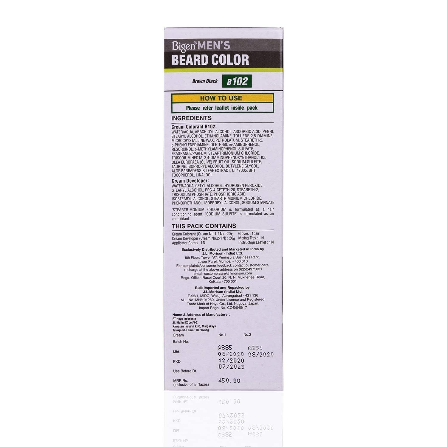 Bigen Men's Beard Color, 40g - Brownish Black B102 – view 2