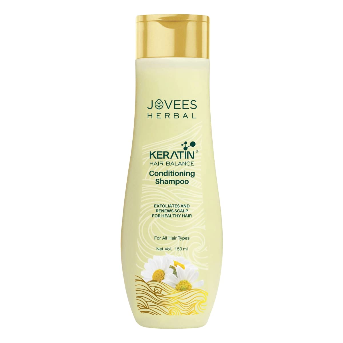 Jovees Herbal hair balance shampoo bottle with keratin, 150 ml