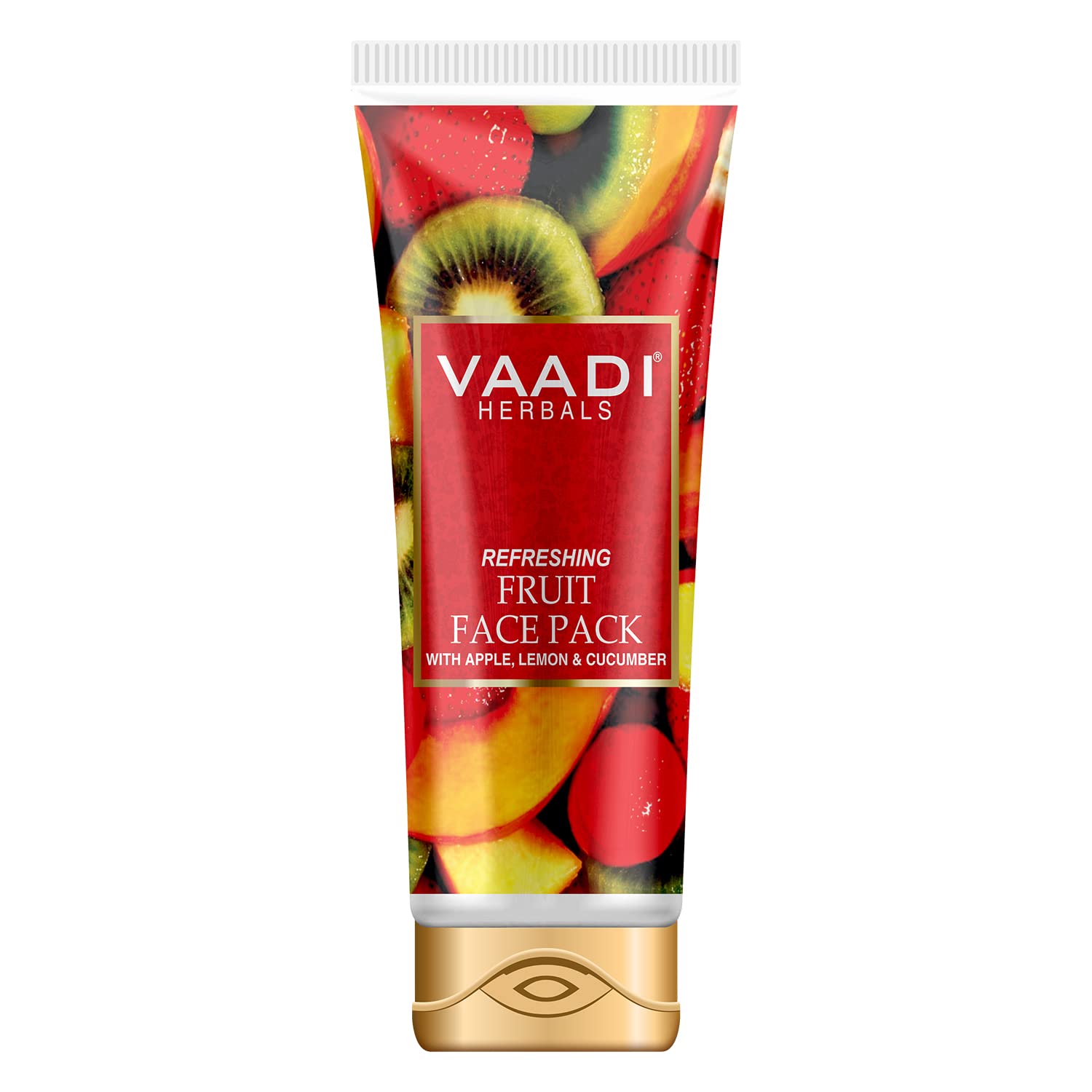 Vaadi Herbals apple lemon cucumber fruit face pack packaging