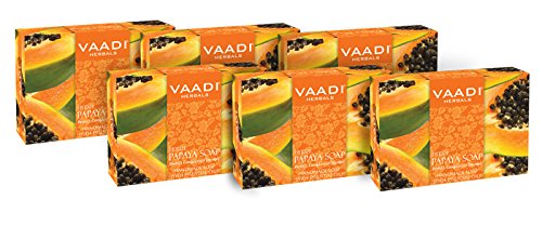 Vaadi Herbals Fresh Papaya Soap, 75g (Pack of 6) – view 6