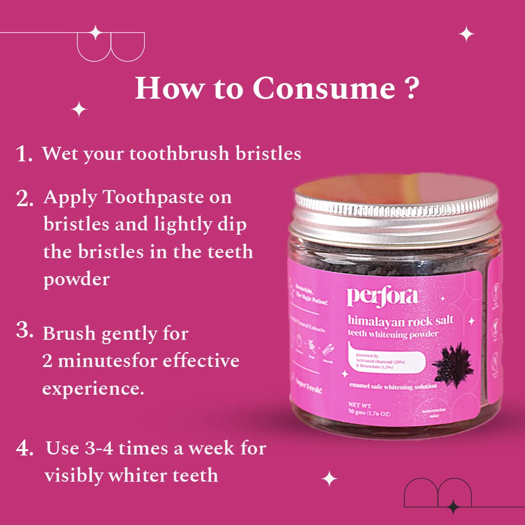 Perfora Charcoal Teeth Whitening Powder – view 6