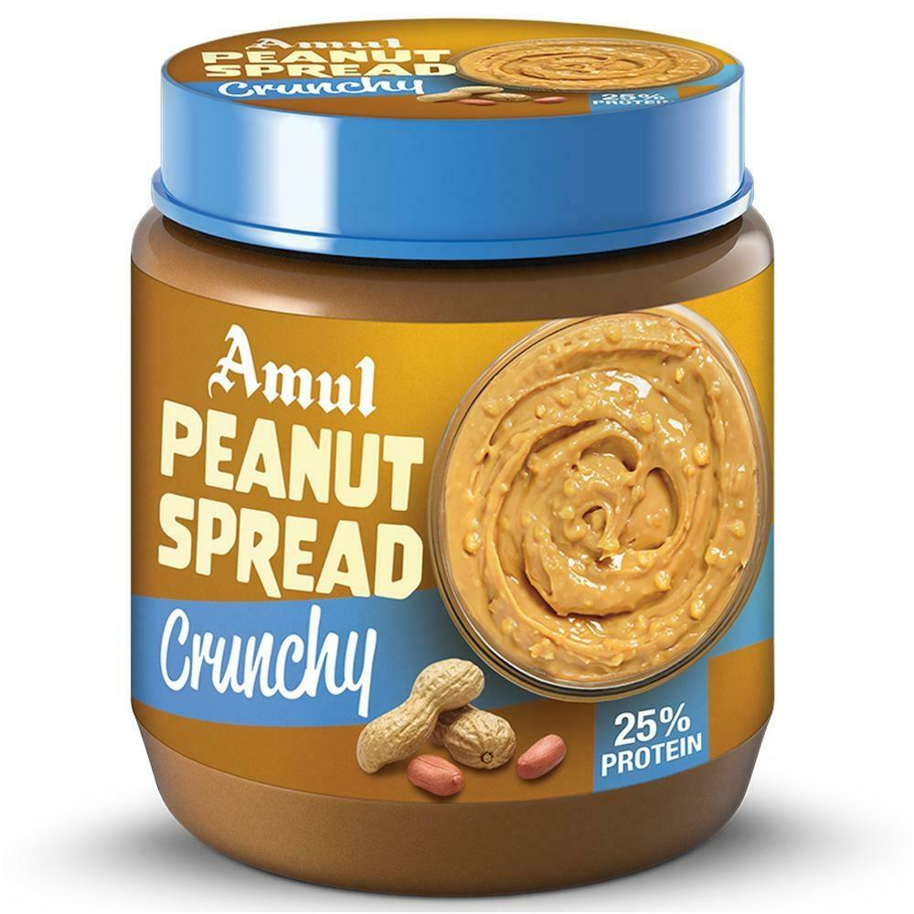 Amul peanut spread crunchy jars for toast and sandwiches