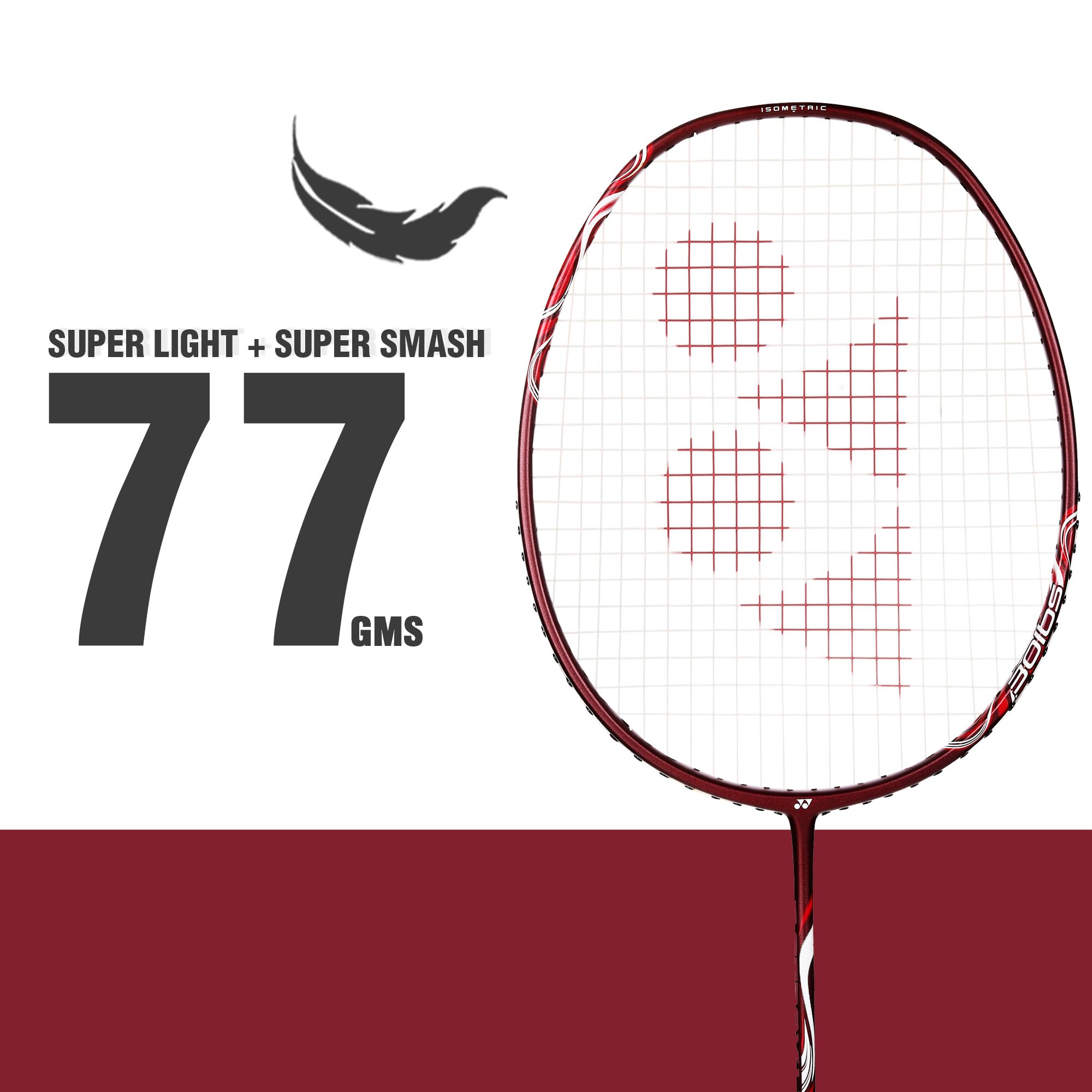 YONEX Graphite Badminton Racquet Astrox Lite 45I 5U G4 (Kurenai), Multicolor, Graphite, Multicolor – view 2
