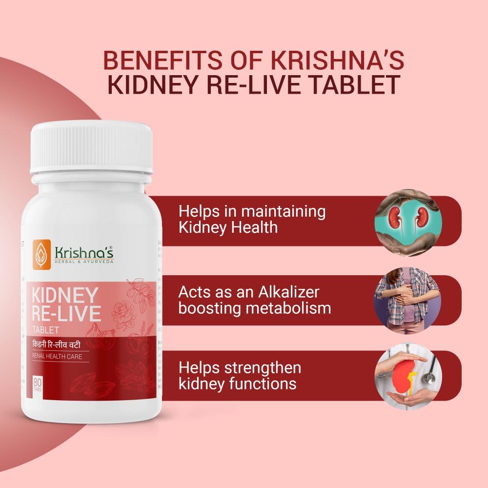 Krishna's Kidney Re-Live Tablet - 80 tab – view 4