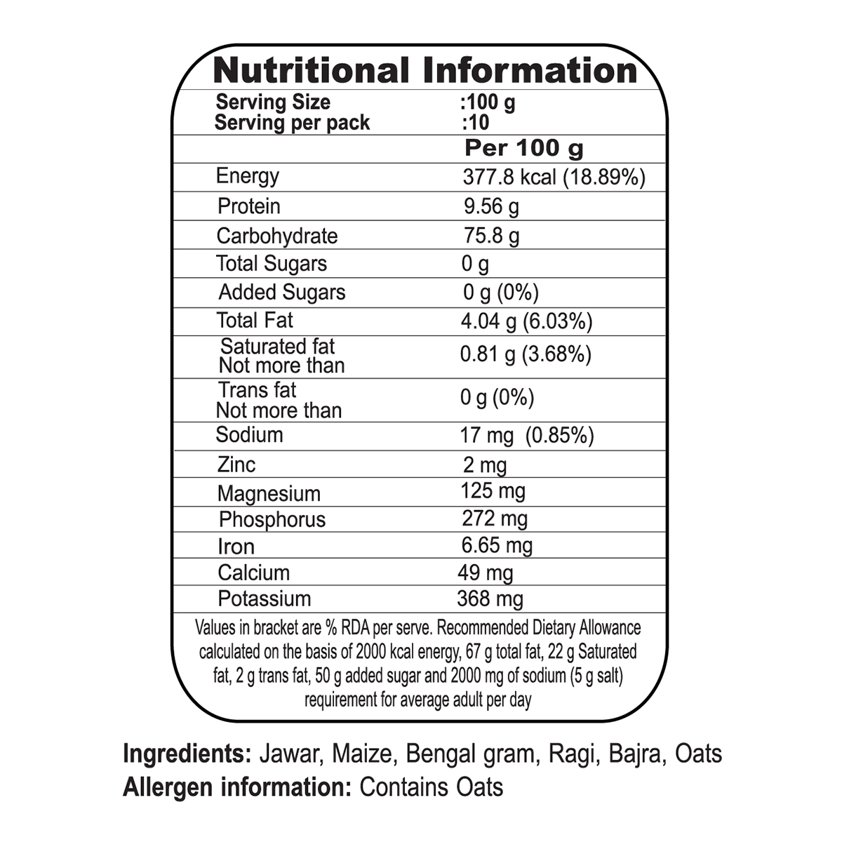 Patanjali Gluten Free Atta 1 kg – view 3