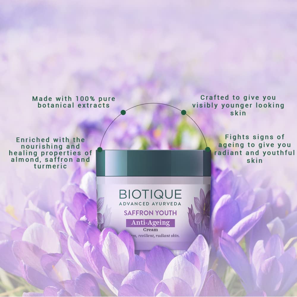 Biotique Bio Saffron Dew Youthful Moisturizer Cream – view 3